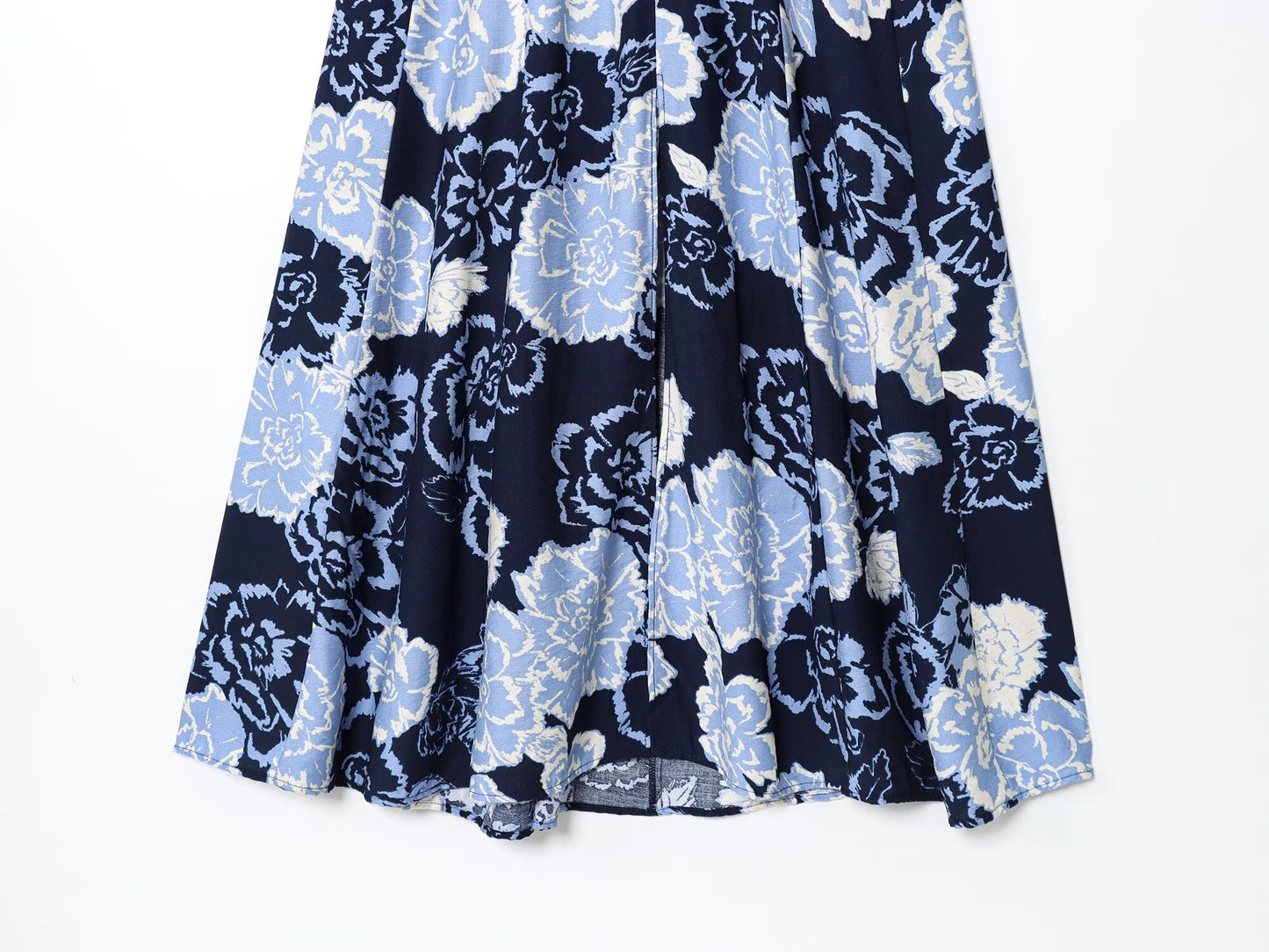 Women's New Fashion Sleeveless Printed Hanging Neck Midi Dress