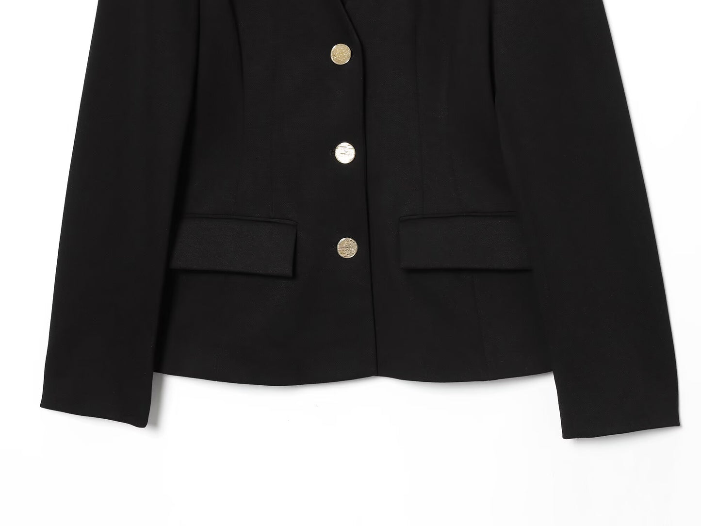 Women's new with shoulder pads slim V-neck Blazer Coat