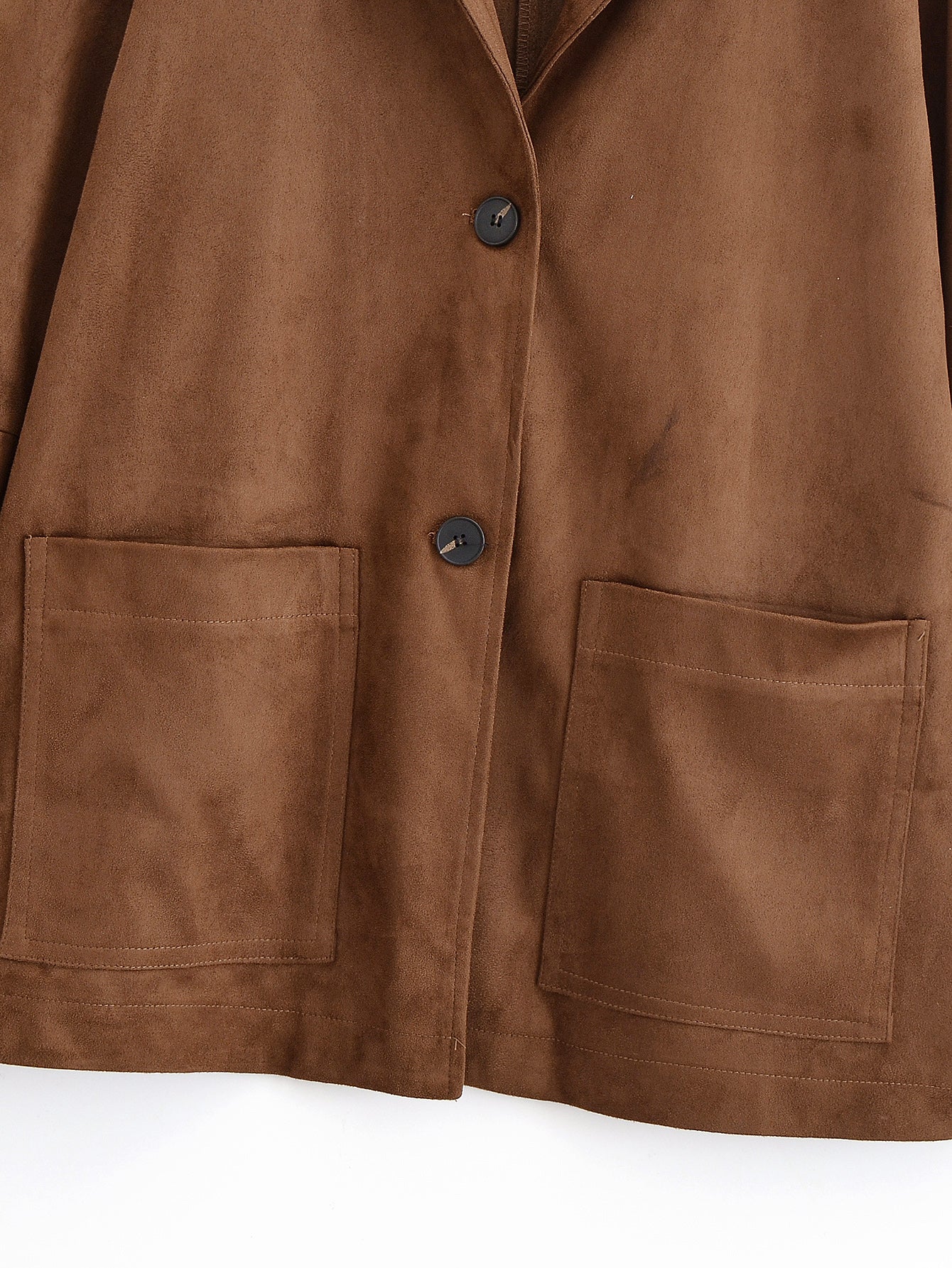 2025 women's new fashion casual double-sided velvet Faux Leather suit jacket