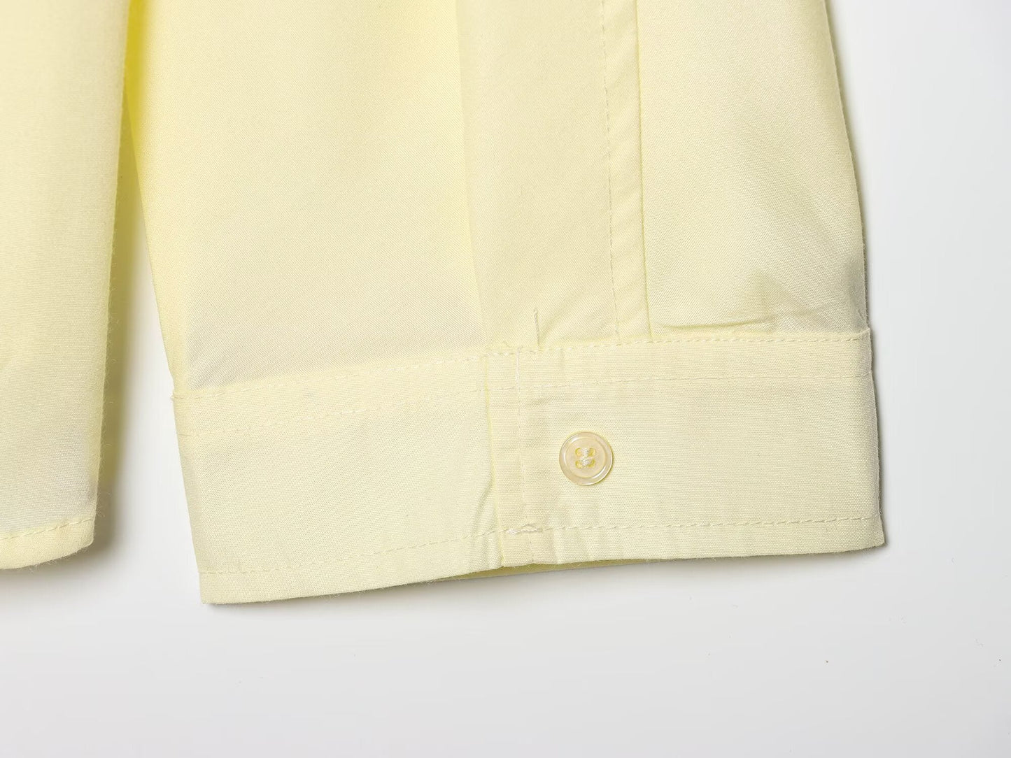 Women's loose single breasted poplin shirt