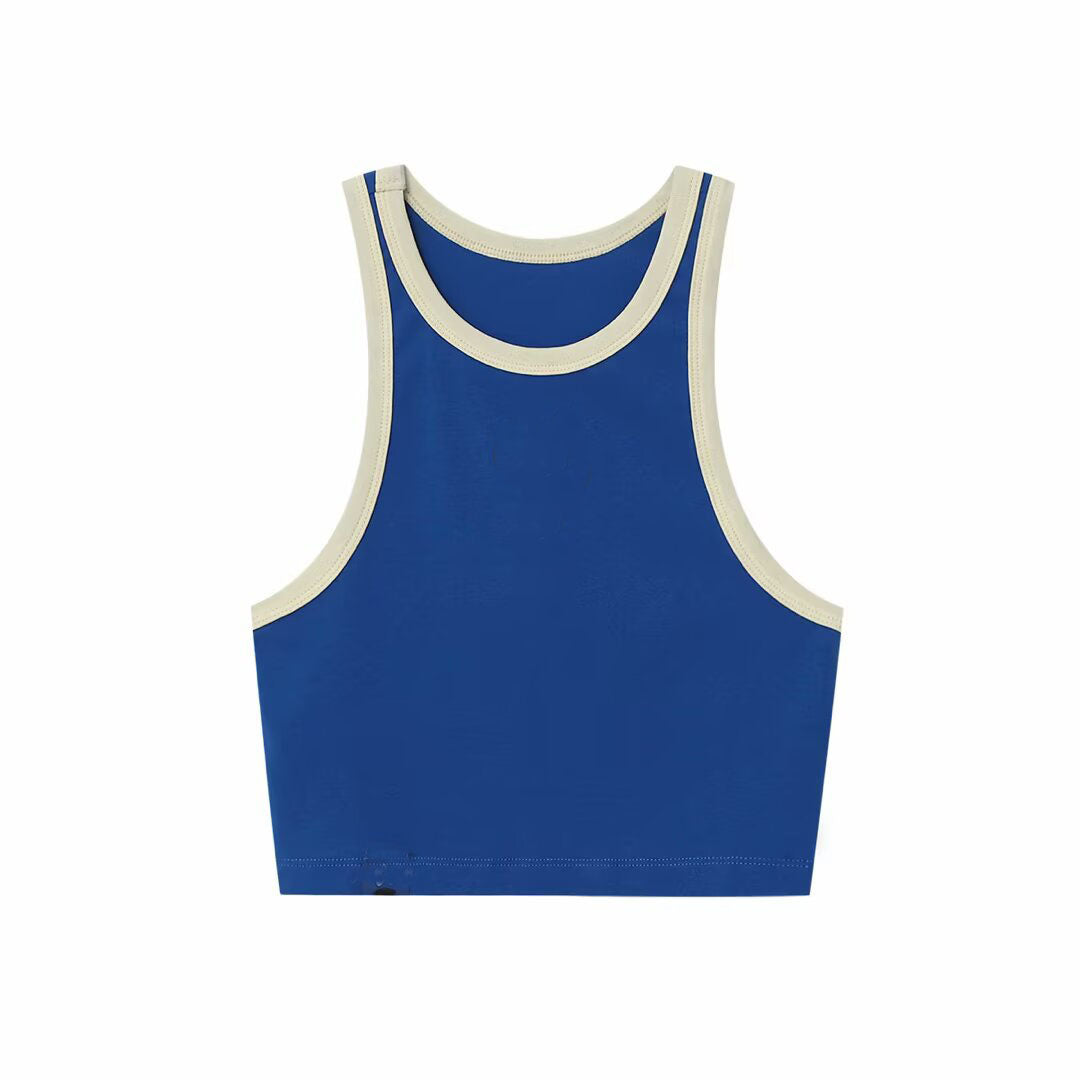 Women's sleeveless casual T-shirt tops in the summer of 2025