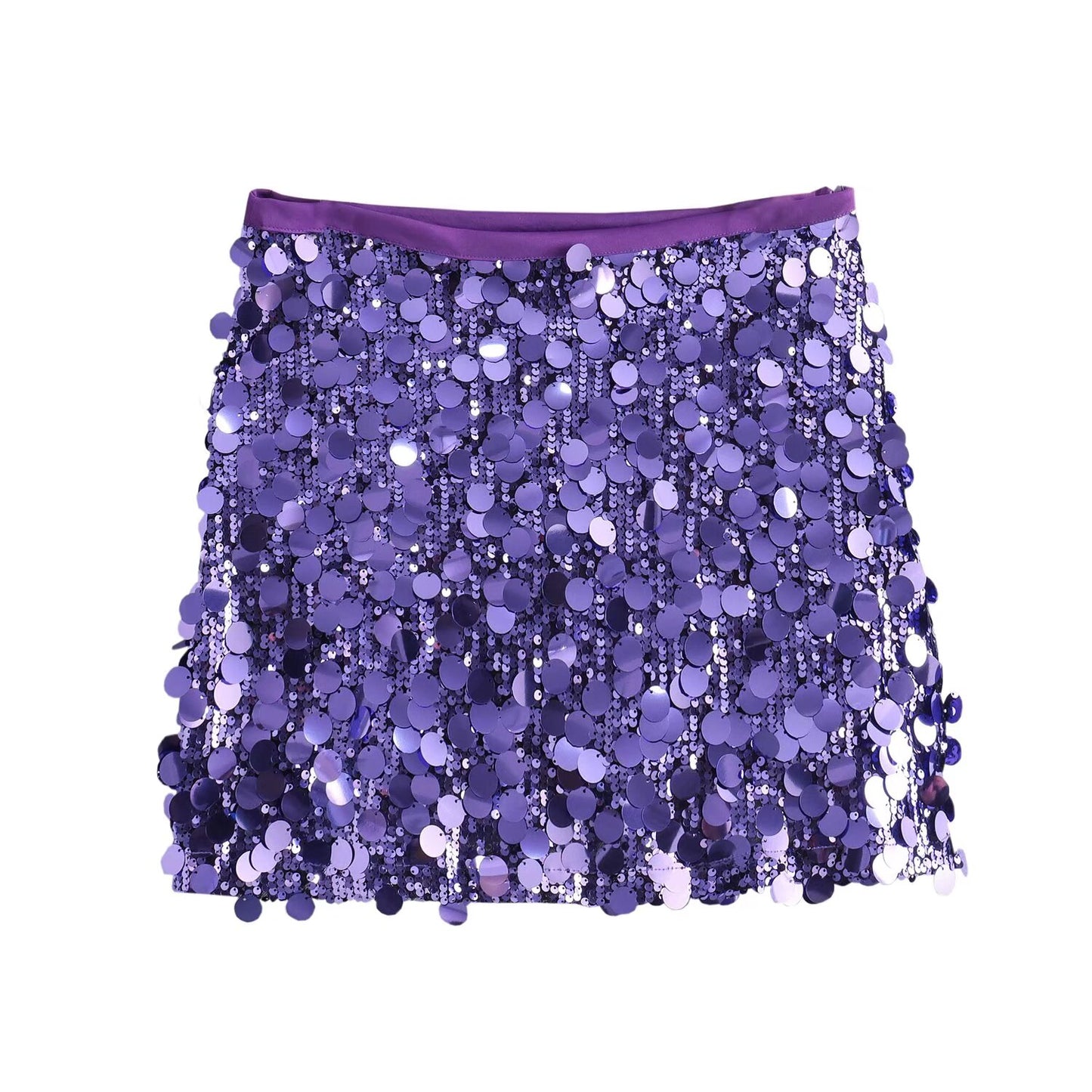 Women's' new fashion sequin decoration slim high waisted mini skirt