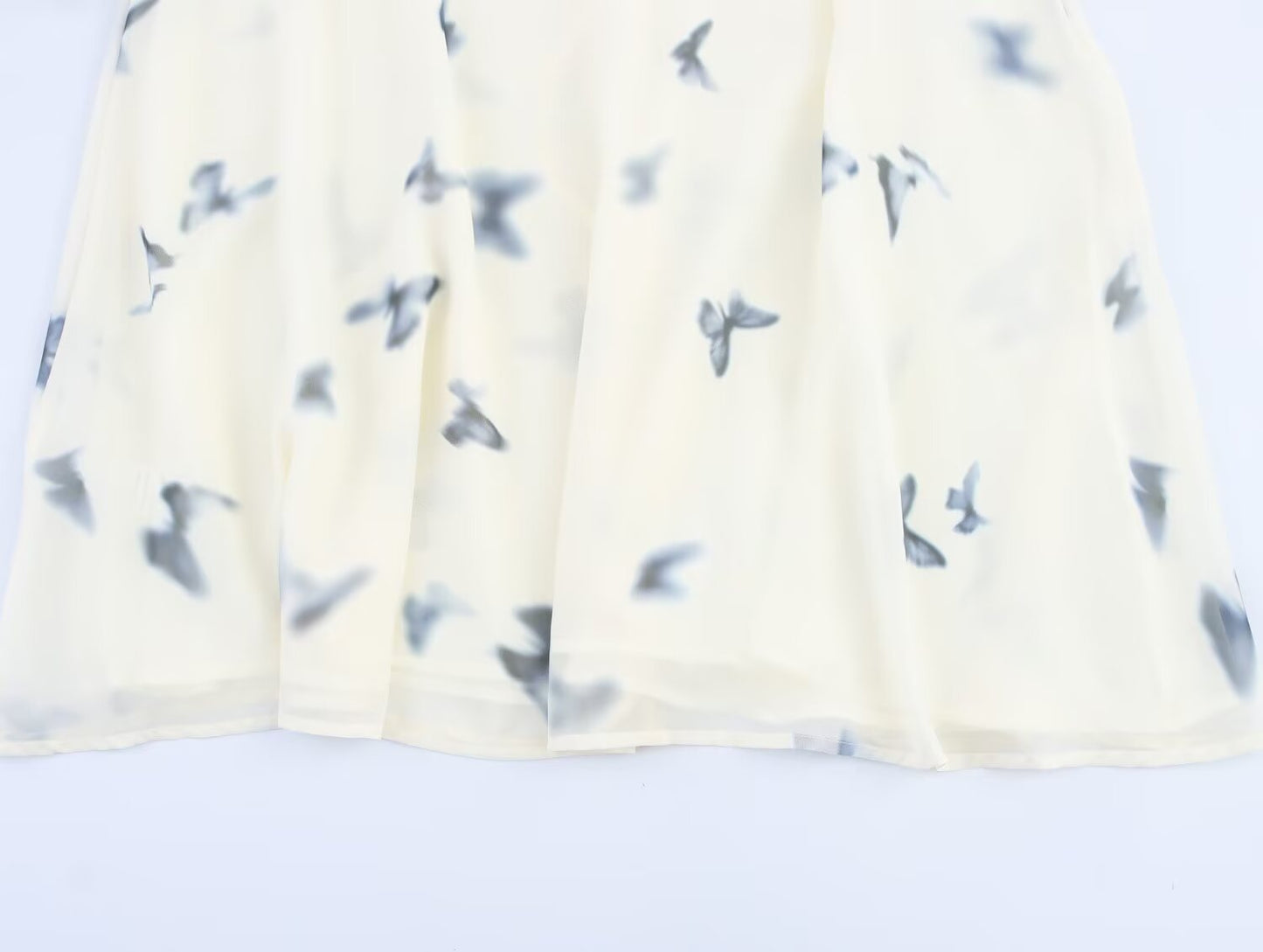 Women's new fashion sexy backless printed hanging neck MIDI dress