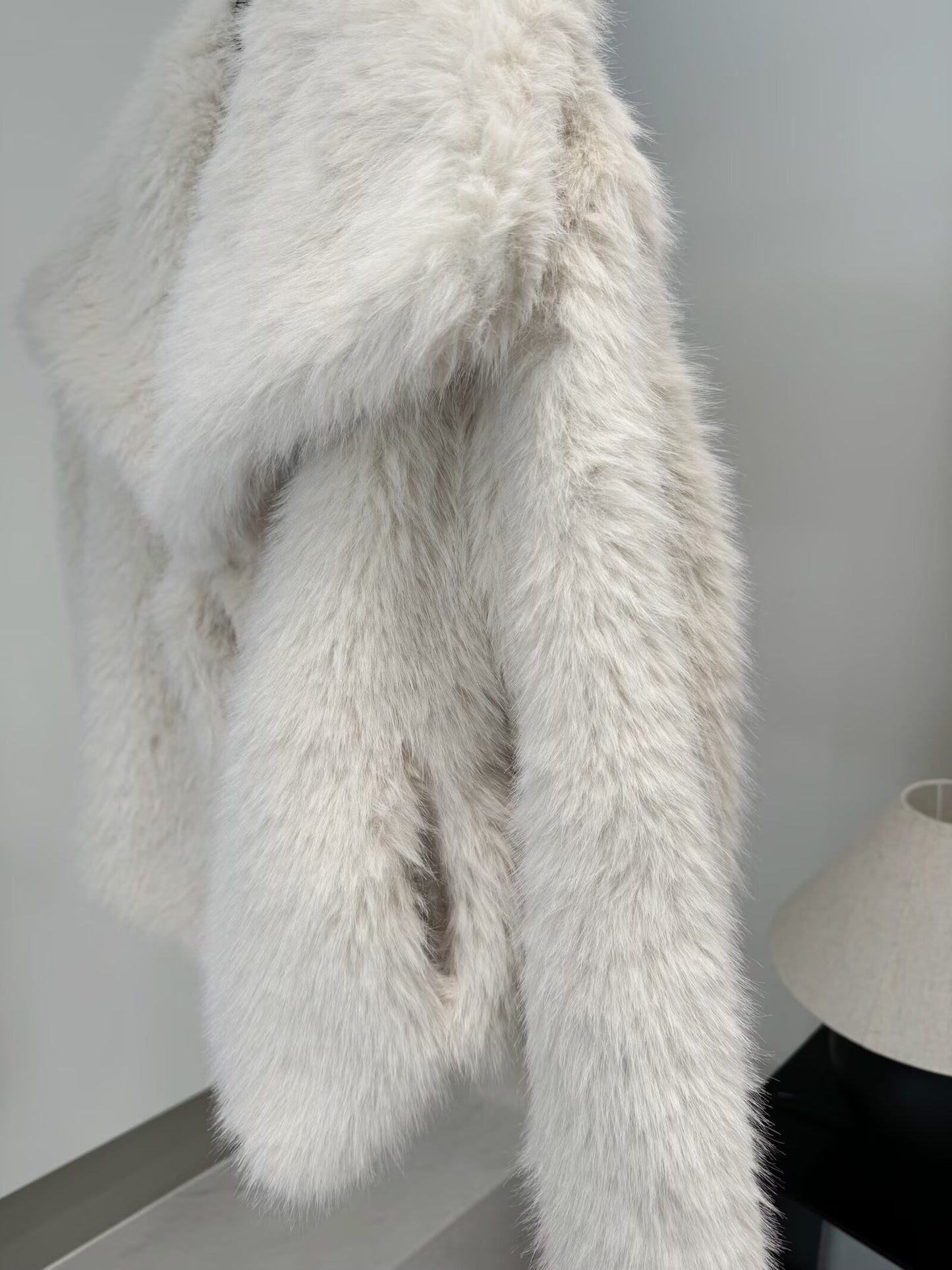 Women's Winter New loose faux fur effect Lapel Coat