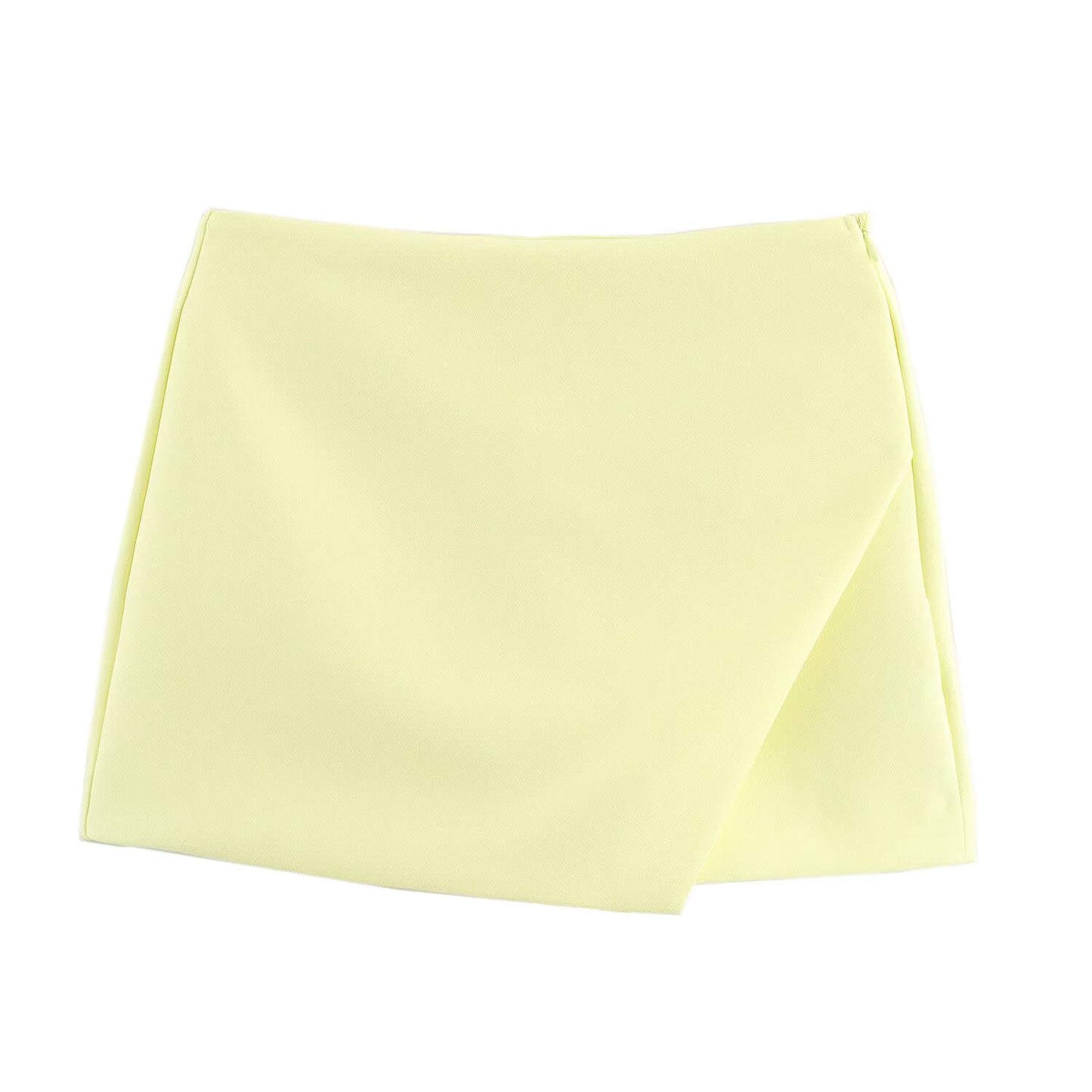 Ladies' Summer New Fashion Solid Slim High Waist Asymmetric Shorts Skirts