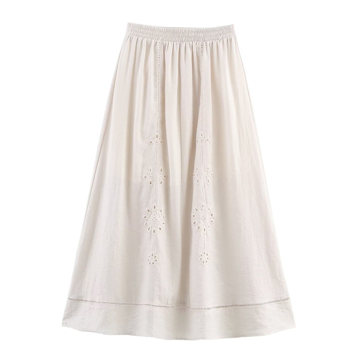 suit Women's 2 pieces new hollowed out embroidered suspender top+Skirts suit