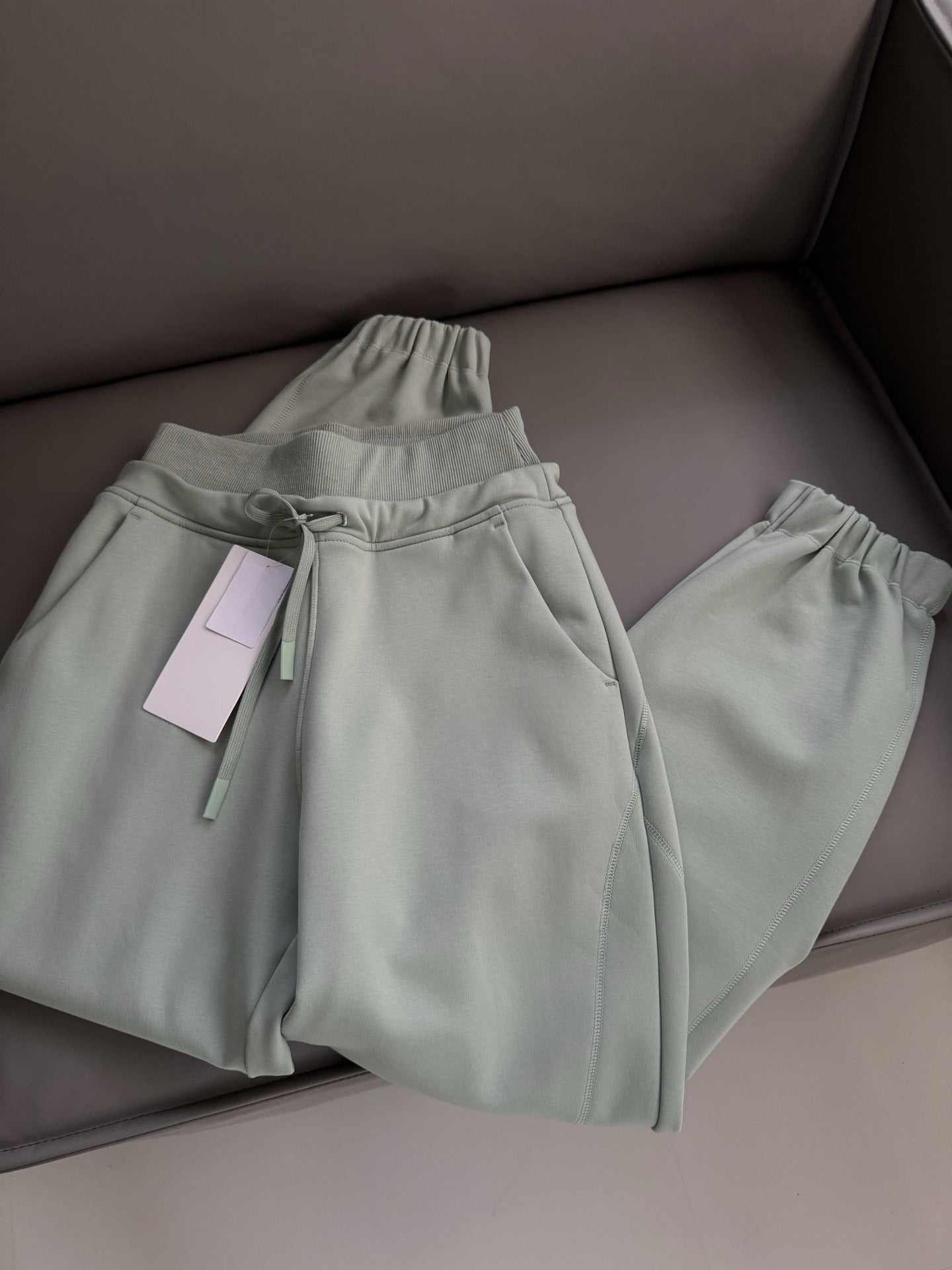 LU Women's Brushed Double Waist High Waist Sports Pants