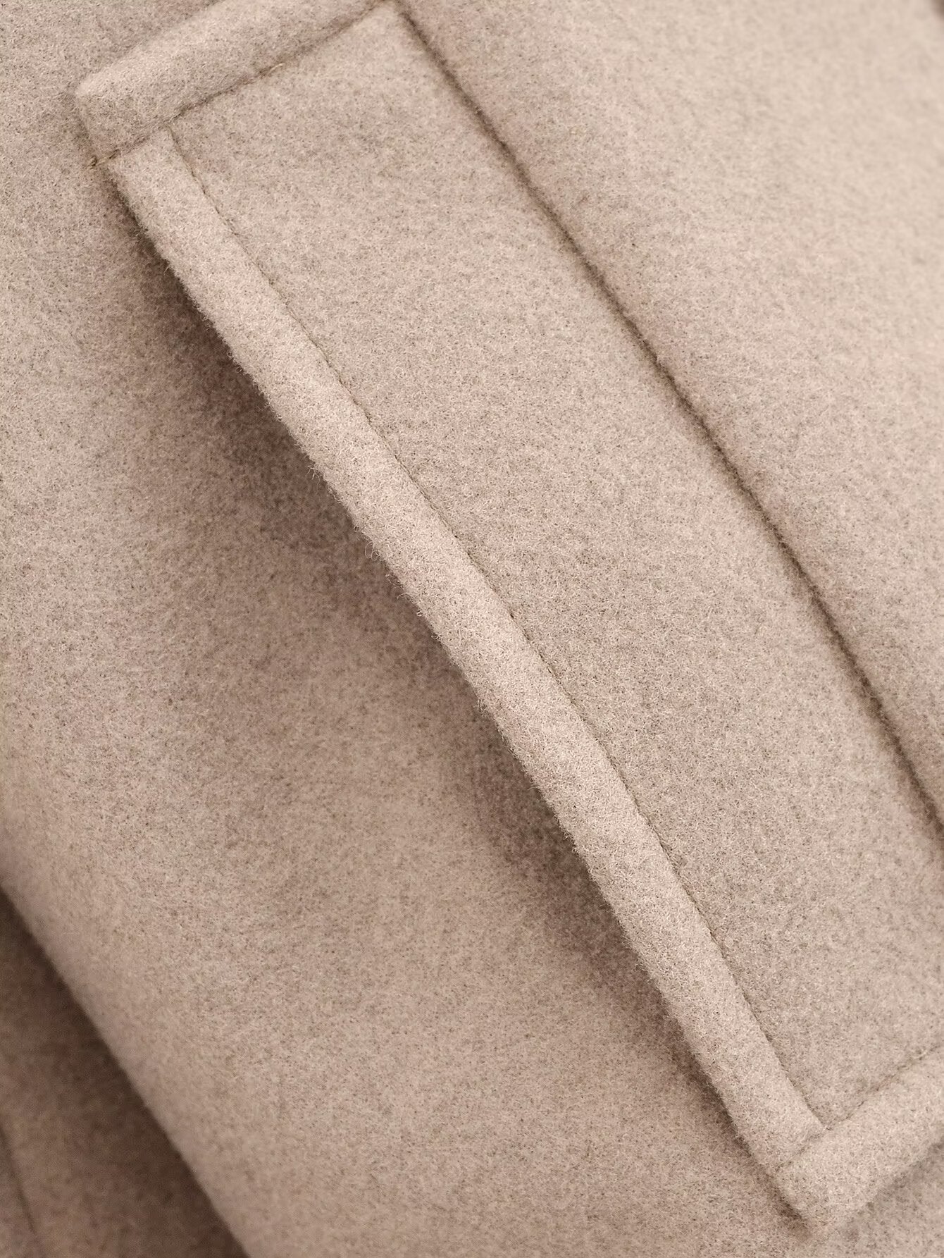 Women's new warm short Double breasted woolen coat