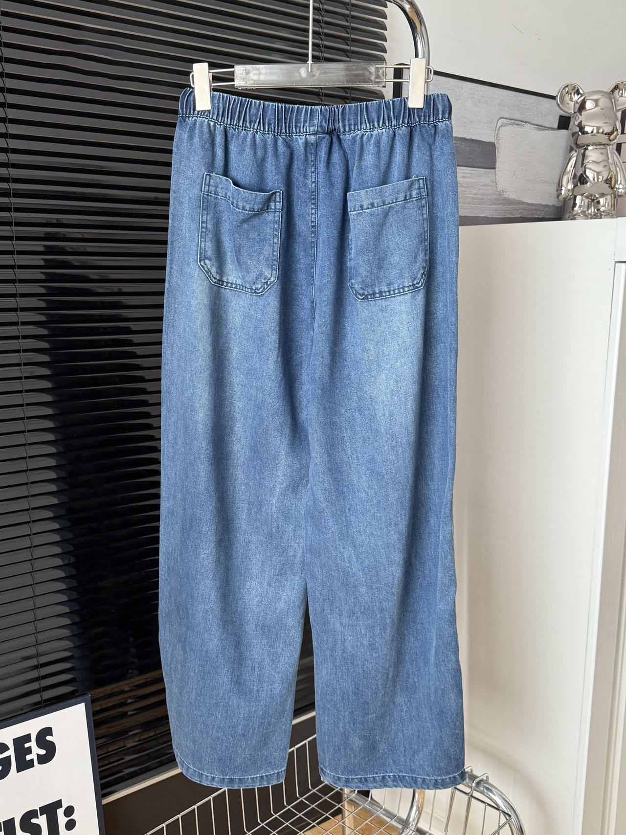 2026 women's new straight jeans loose high-waisted jeans