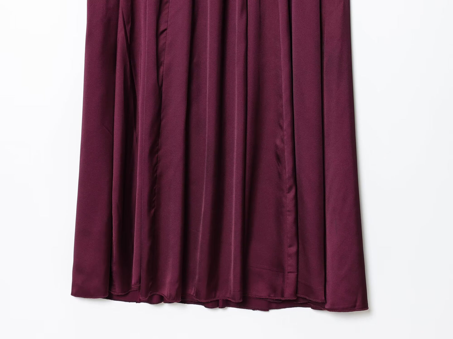 Women's New Fashion Loose Satin Texture suspender Midi Dress