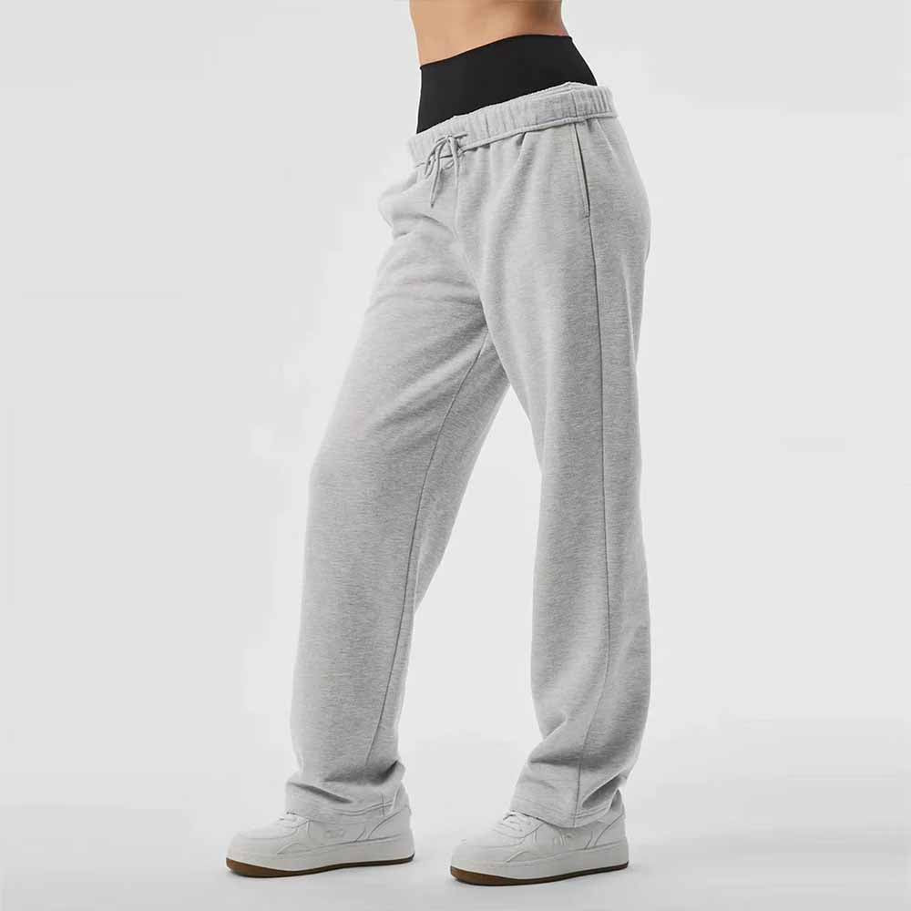 Women's New Wild Autumn and Winter New Straight Yoga Leisure Sports Washed Cotton Slacks.