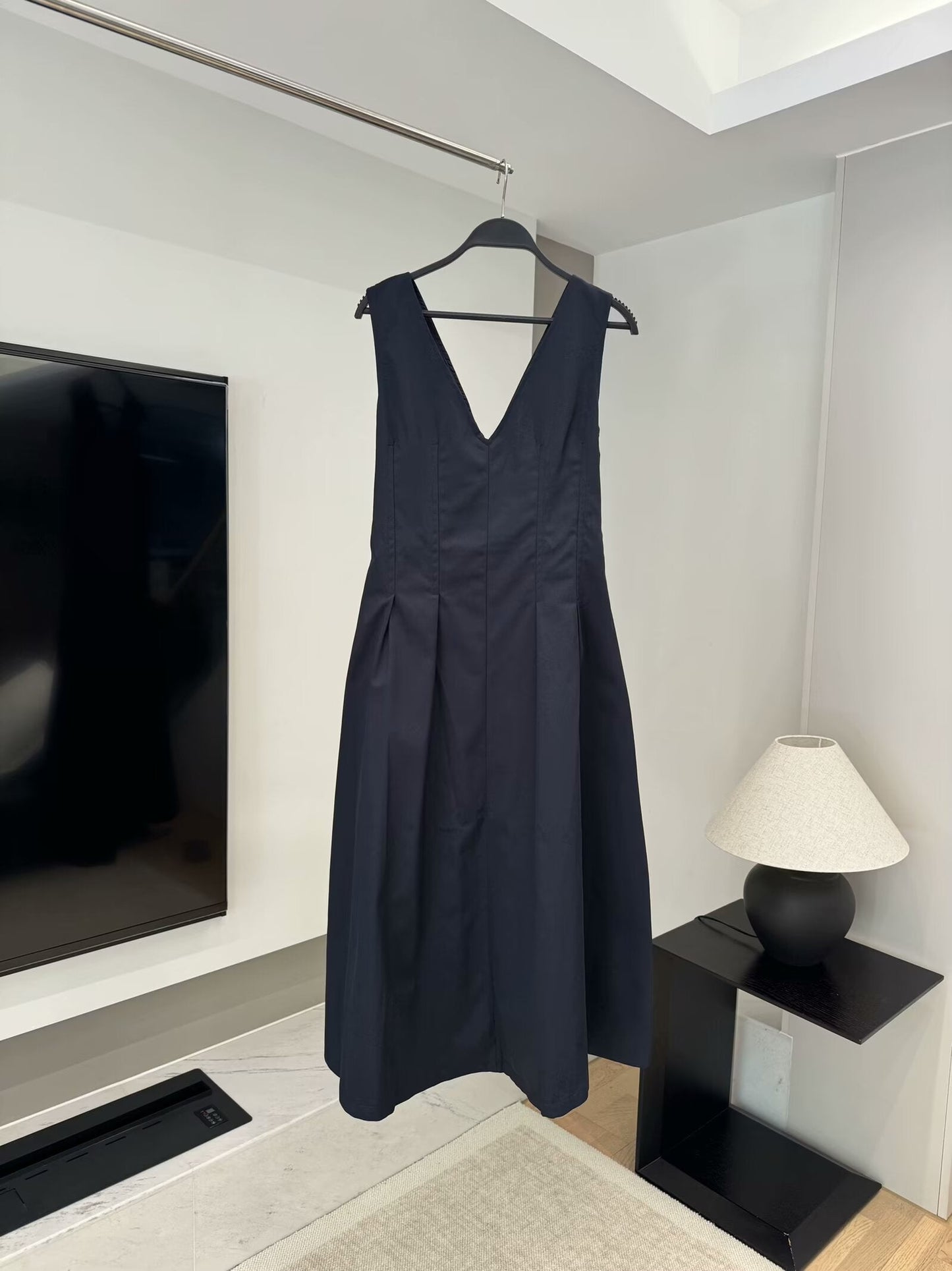 Women's 2025 chic fashion zipper midi dress retro sleeveless dress