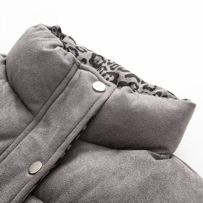 Women's new two-wear design suede cotton vest