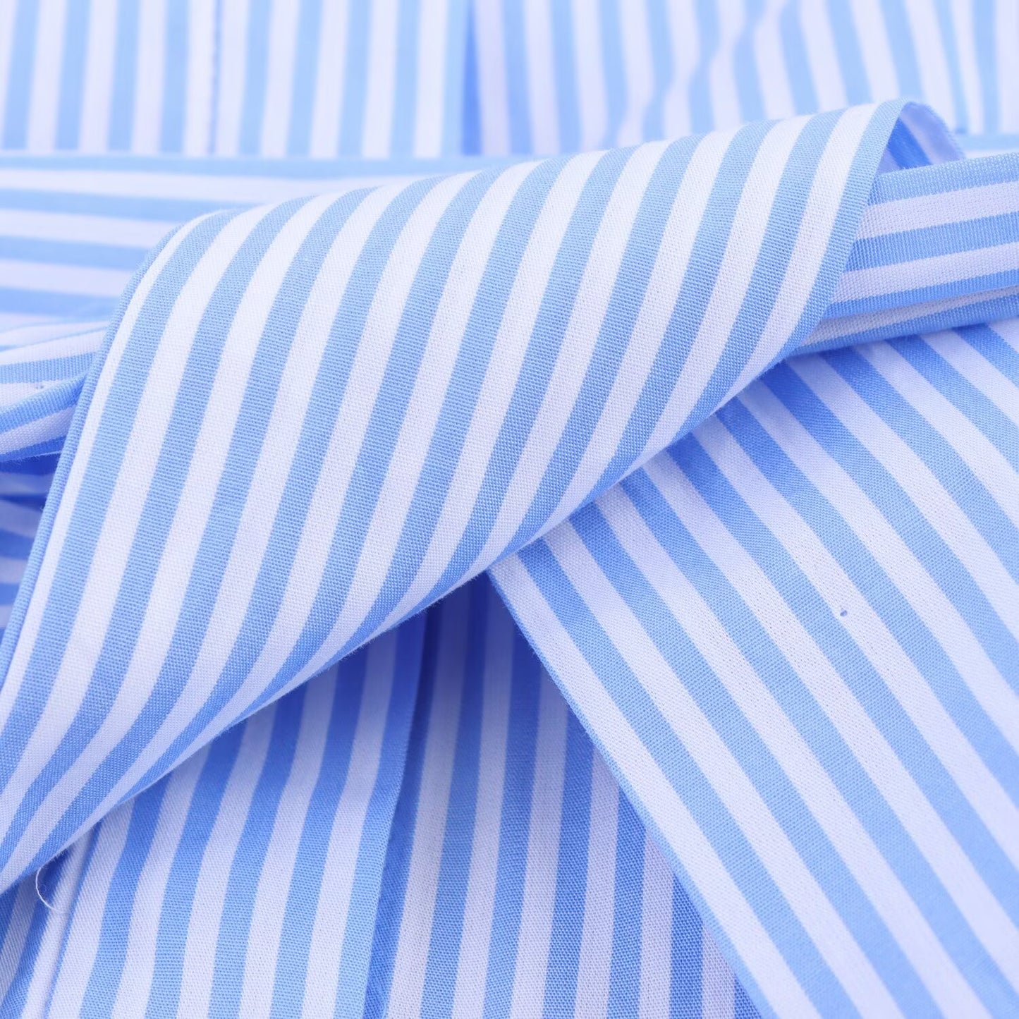 Women's' new fashion with Belt short sleeved poplin striped shirt style MIDI dress