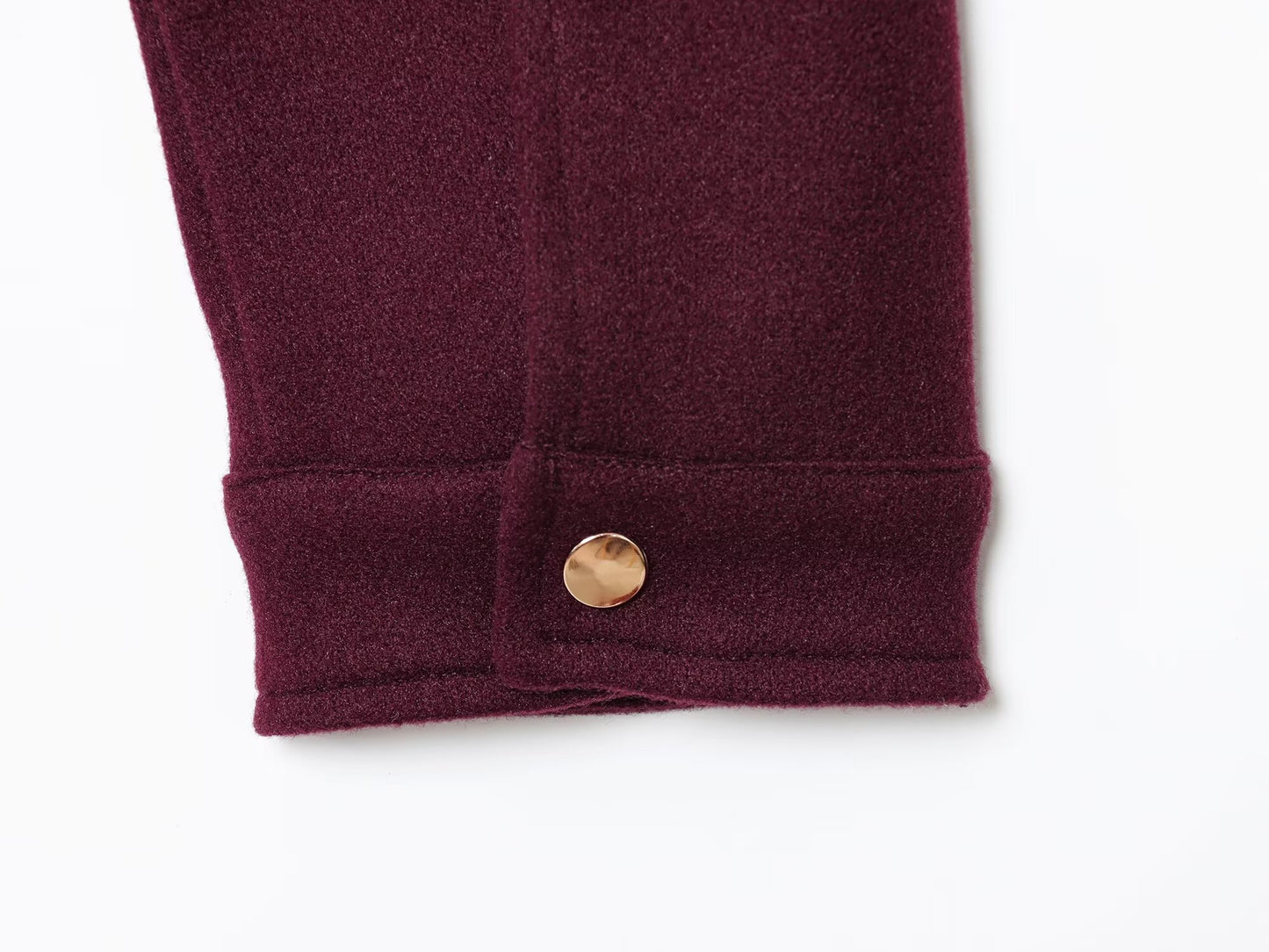 Women's 2025 fashion short soft texture long sleeved jacket Coat