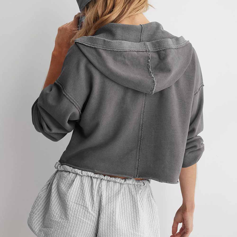 Women's Sweater Pullover V-neck Long-sleeved Coat with Raglan Sleeves Knitted Coat Fitness Exercise Hooded Yoga Clothes