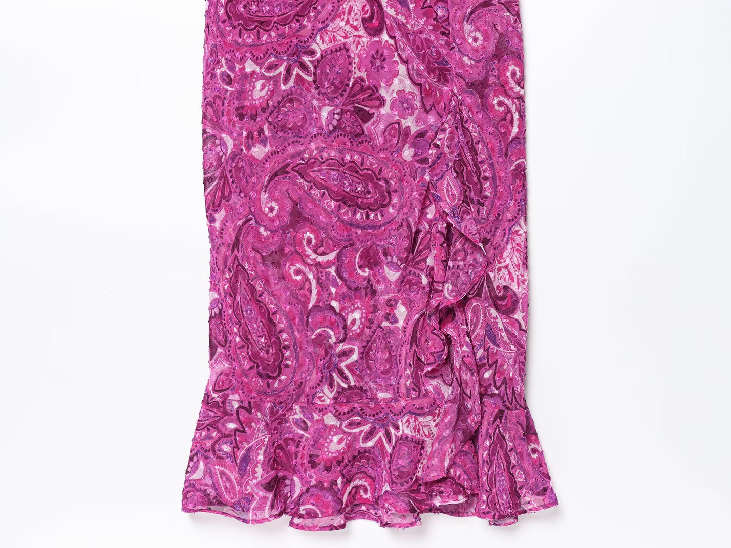 Women's new fashion sleeveless backless printed suspender MIDI dress