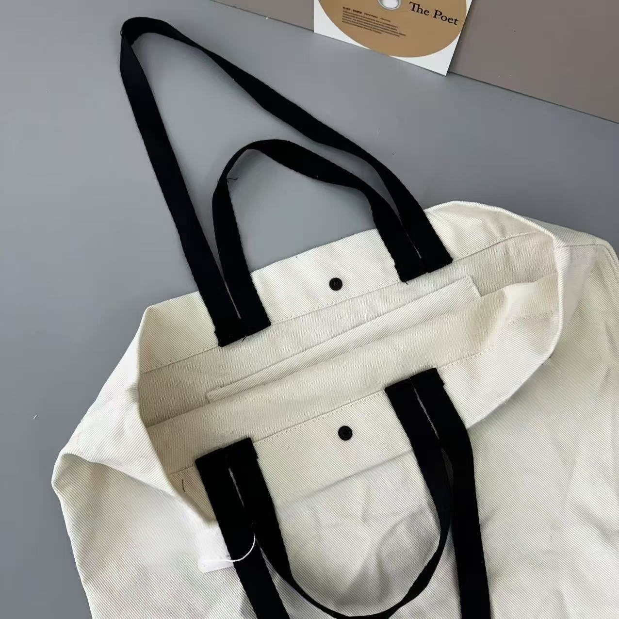 LU women's new canvas bag new canvas shopping bag Joker bag portable shoulder bag