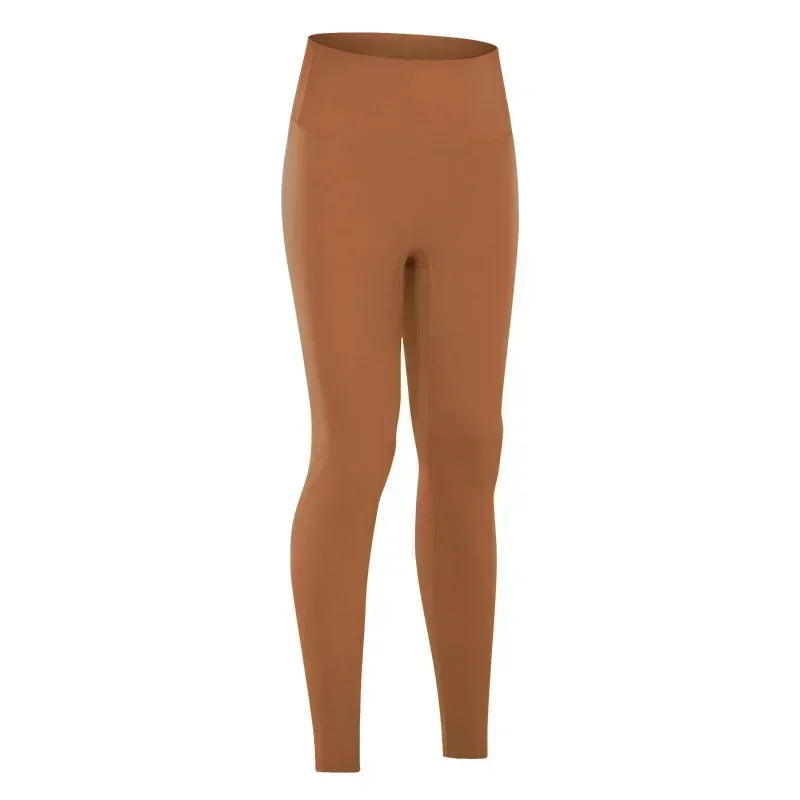 L High waist hip lift no embarrassing line yoga pants women's elastic fitness exercise nine points