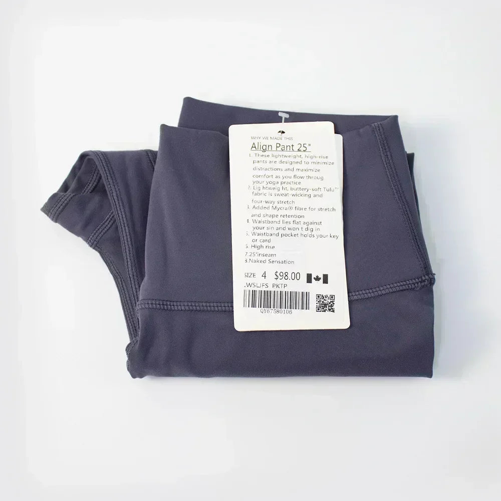 LU Fitness Running Street Women Yoga Leggings Trousers d Sports High Waist Stretch Fitness Ankle Length Tights Pants Slim