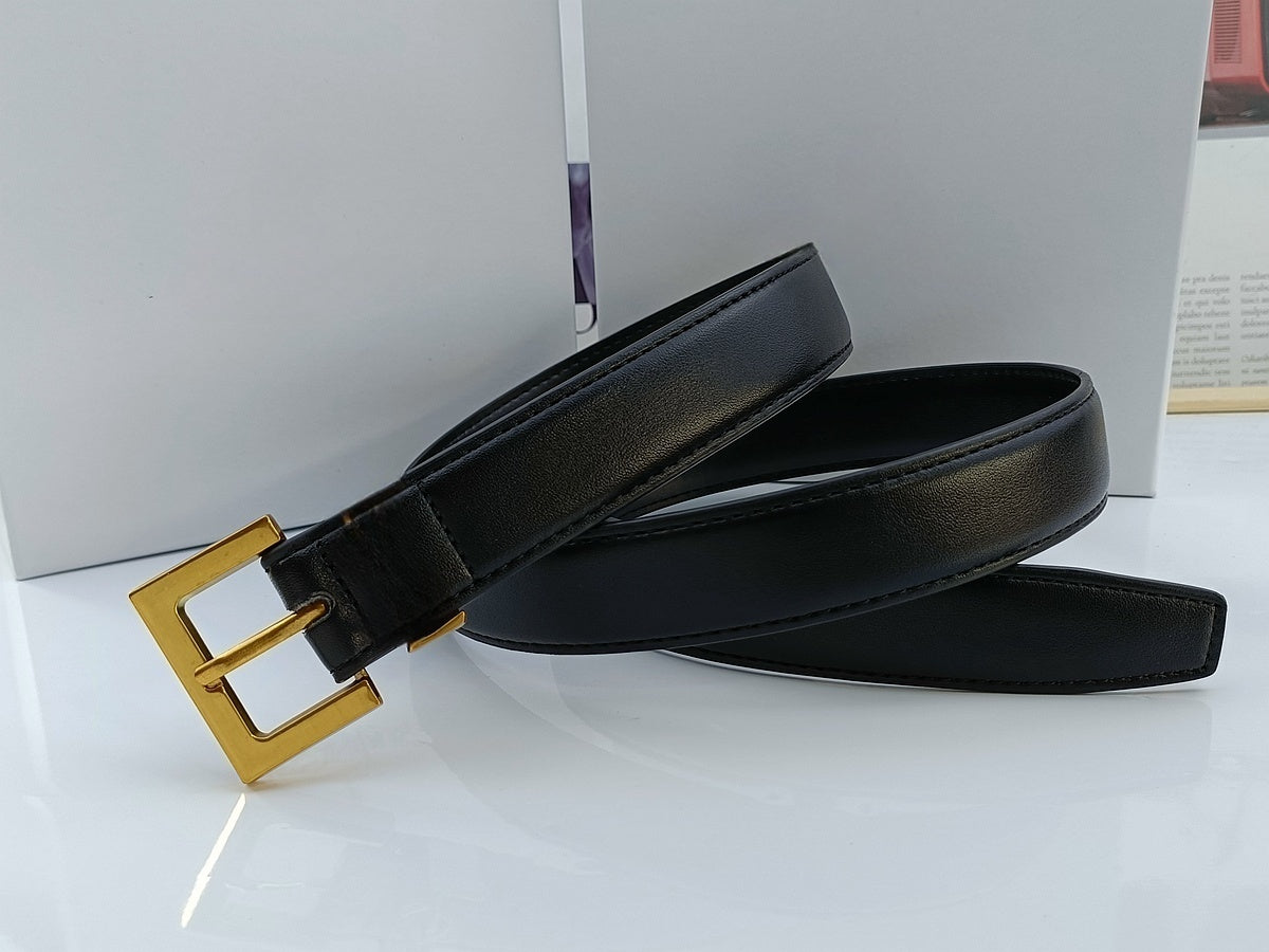 Casual Fashion Joker Multi-color Pin Buckle Design Women's Thin Belt Belt