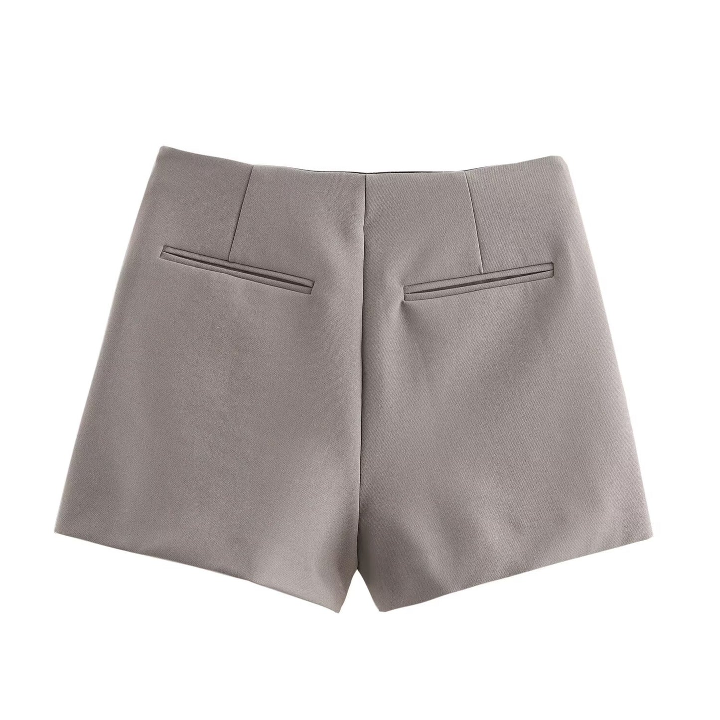 Ladies' Summer New Fashion Solid Slim High Waist Asymmetric Shorts Skirts