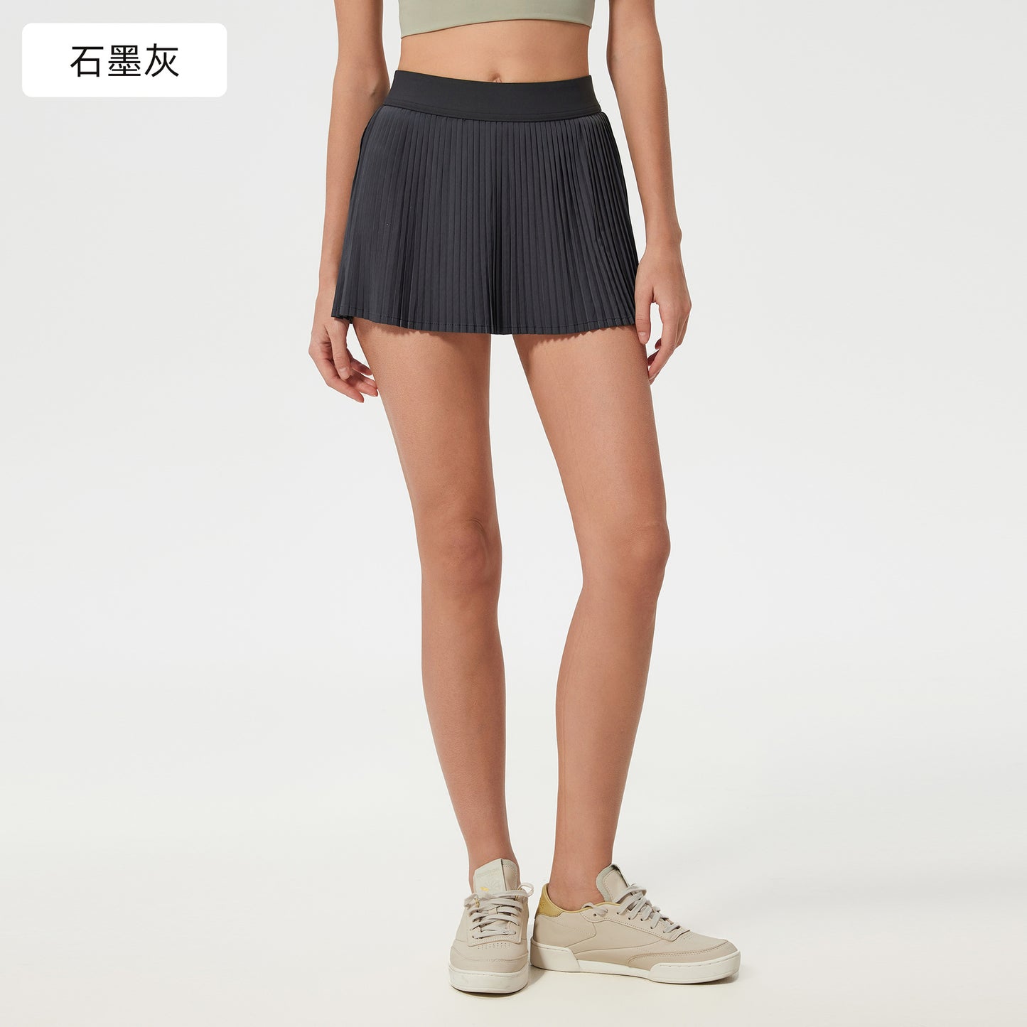 Women's ice breathable outdoor sports skirt with lining anti-exposure tennis skirt yoga fitness skirt