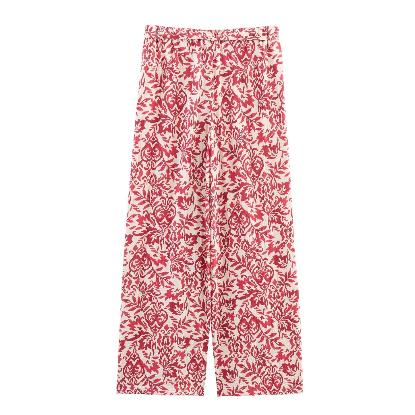 Women's' new fashion vacation style short V-neck printed top+Pants Women's suit