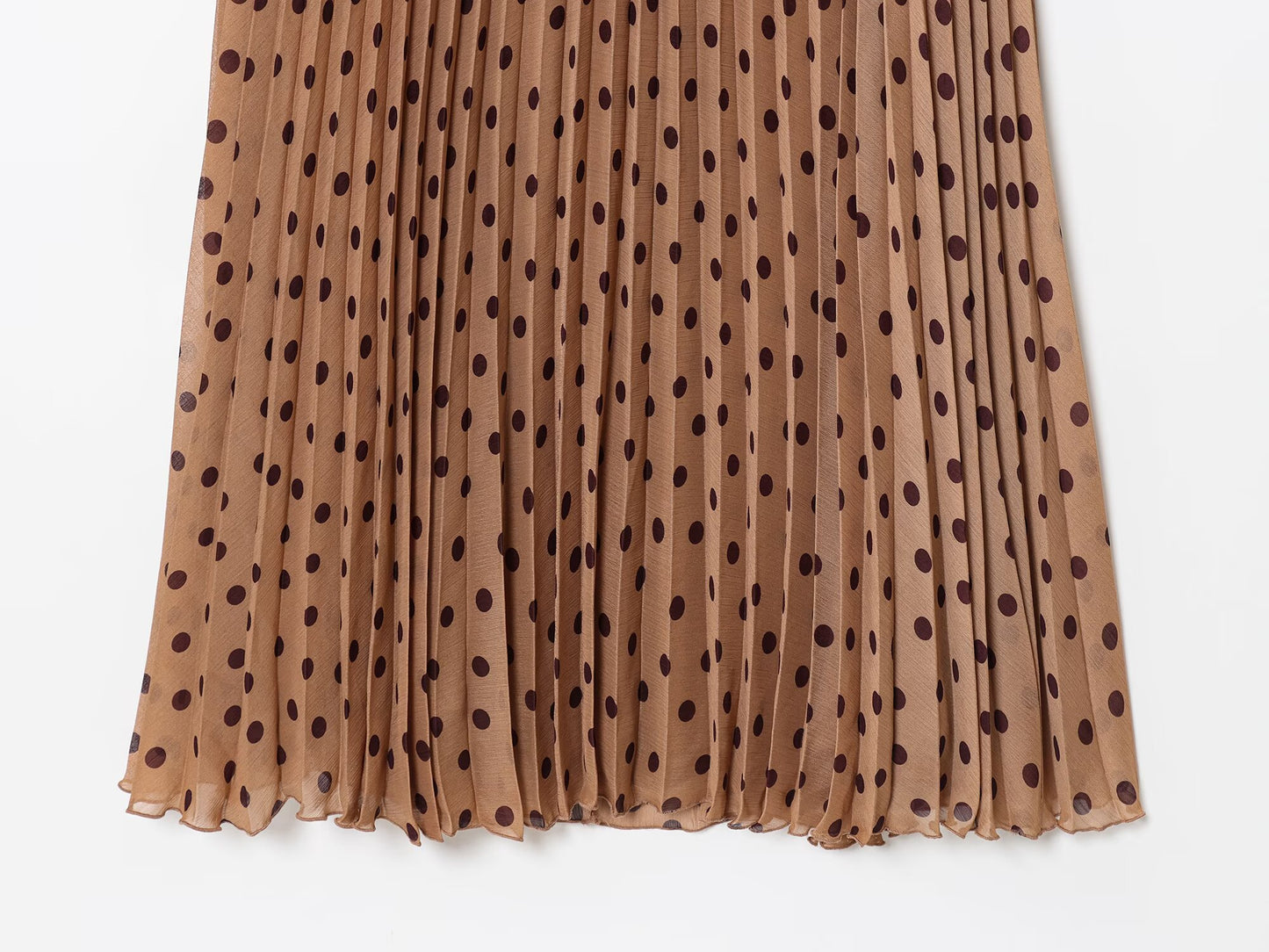 Women's chic fashion With Belt polka dot hanging neck MIDI dress