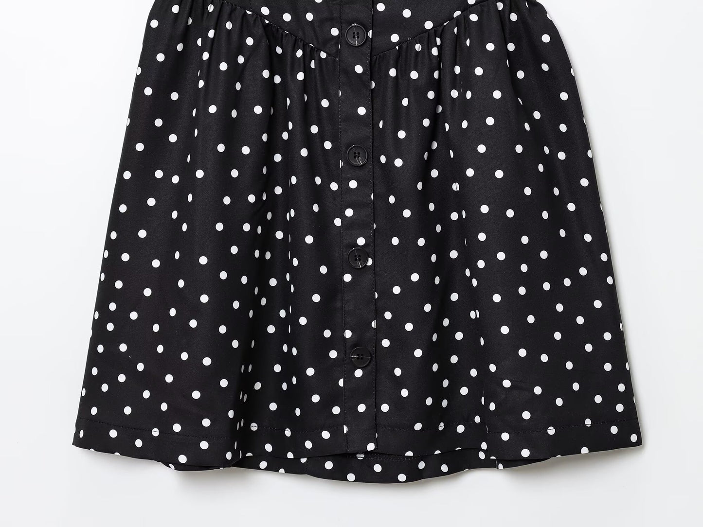 Women's summer fashion polka dot print hanging neck mini dress