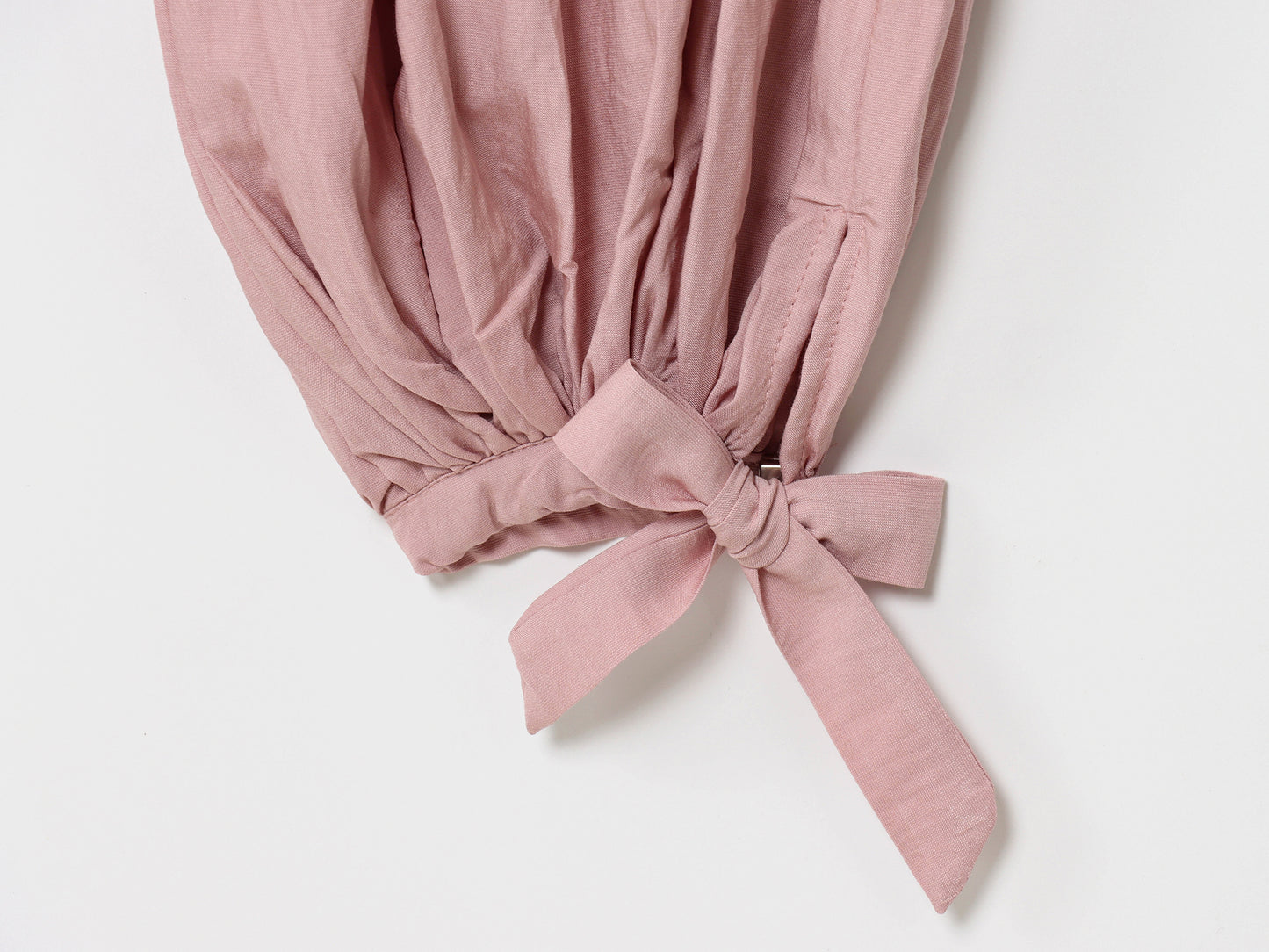 Women's new chic fashion bow decoration loose fluffy pants