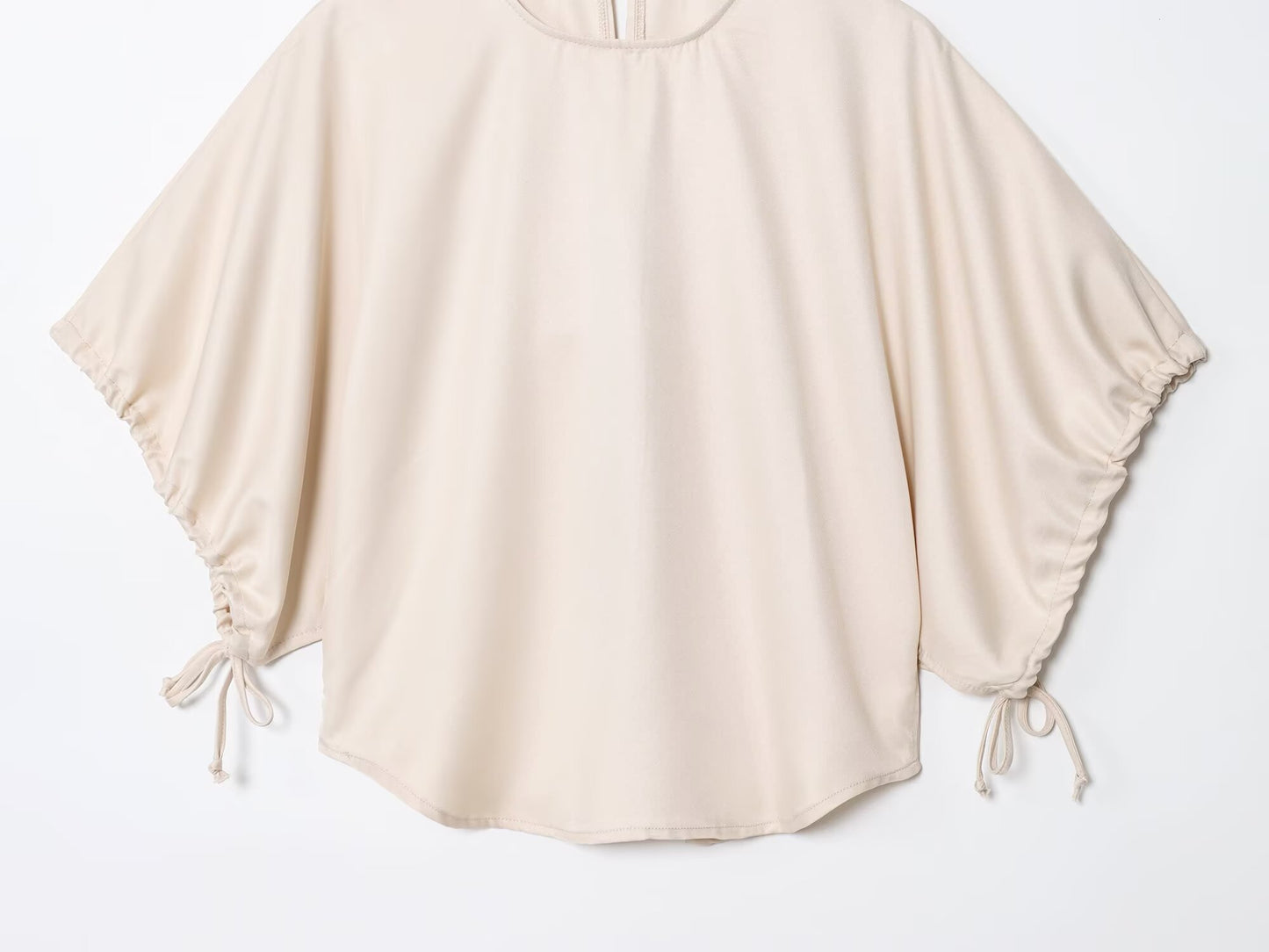 Women's new fashion bubble short sleeved O Neck shirt+Pants suit