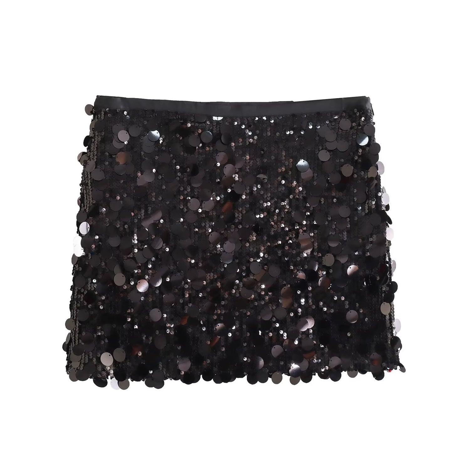 Women's' new fashion sequin decoration slim high waisted mini skirt