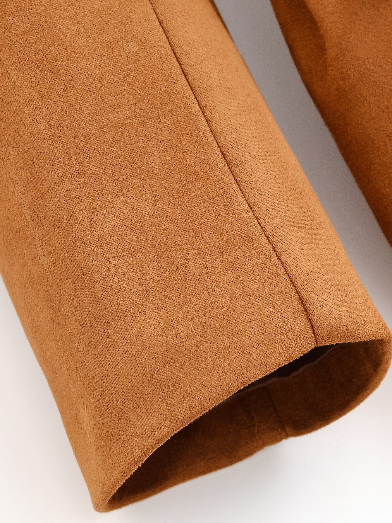 Women's 2025 new fashion with Belt loose suede suit jacket