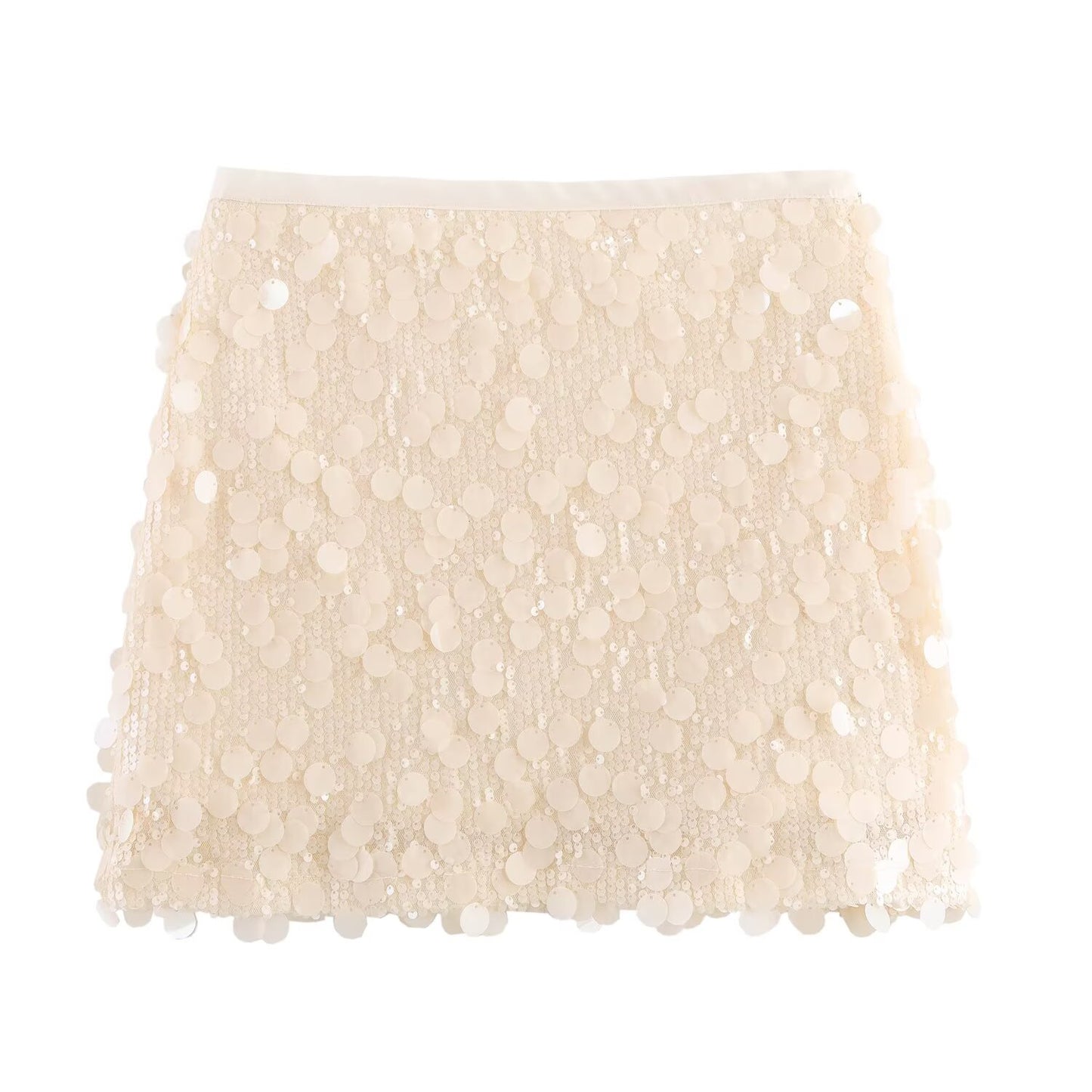 Women's' new fashion sequin decoration slim high waisted mini skirt