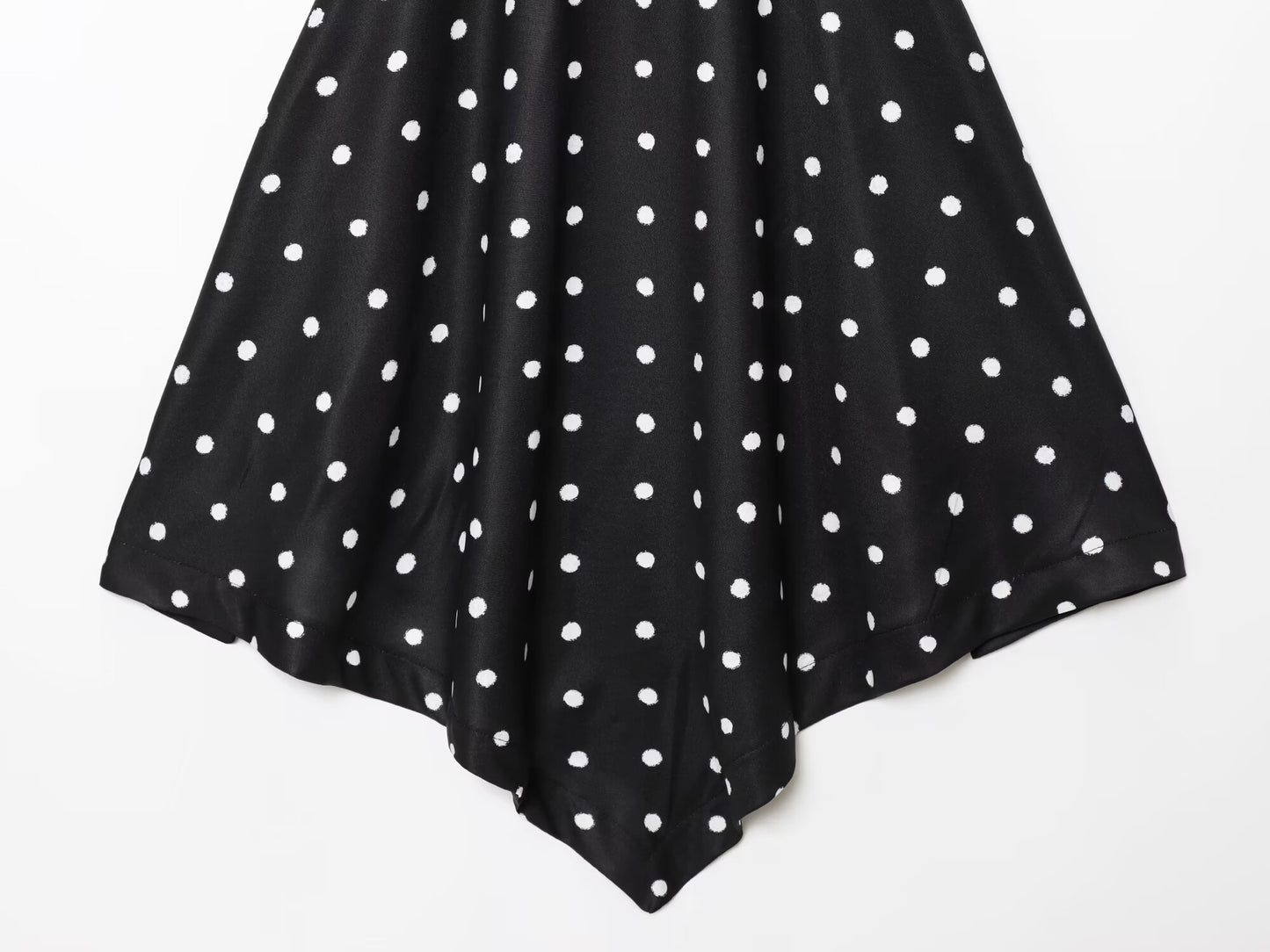 Women's New Fashion sleeveless backless polka dot printed halter neck top