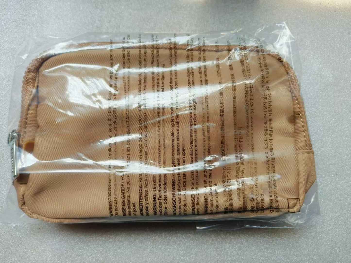 LU sports bag metal multi-functional outdoor running waist bag diagonal bag