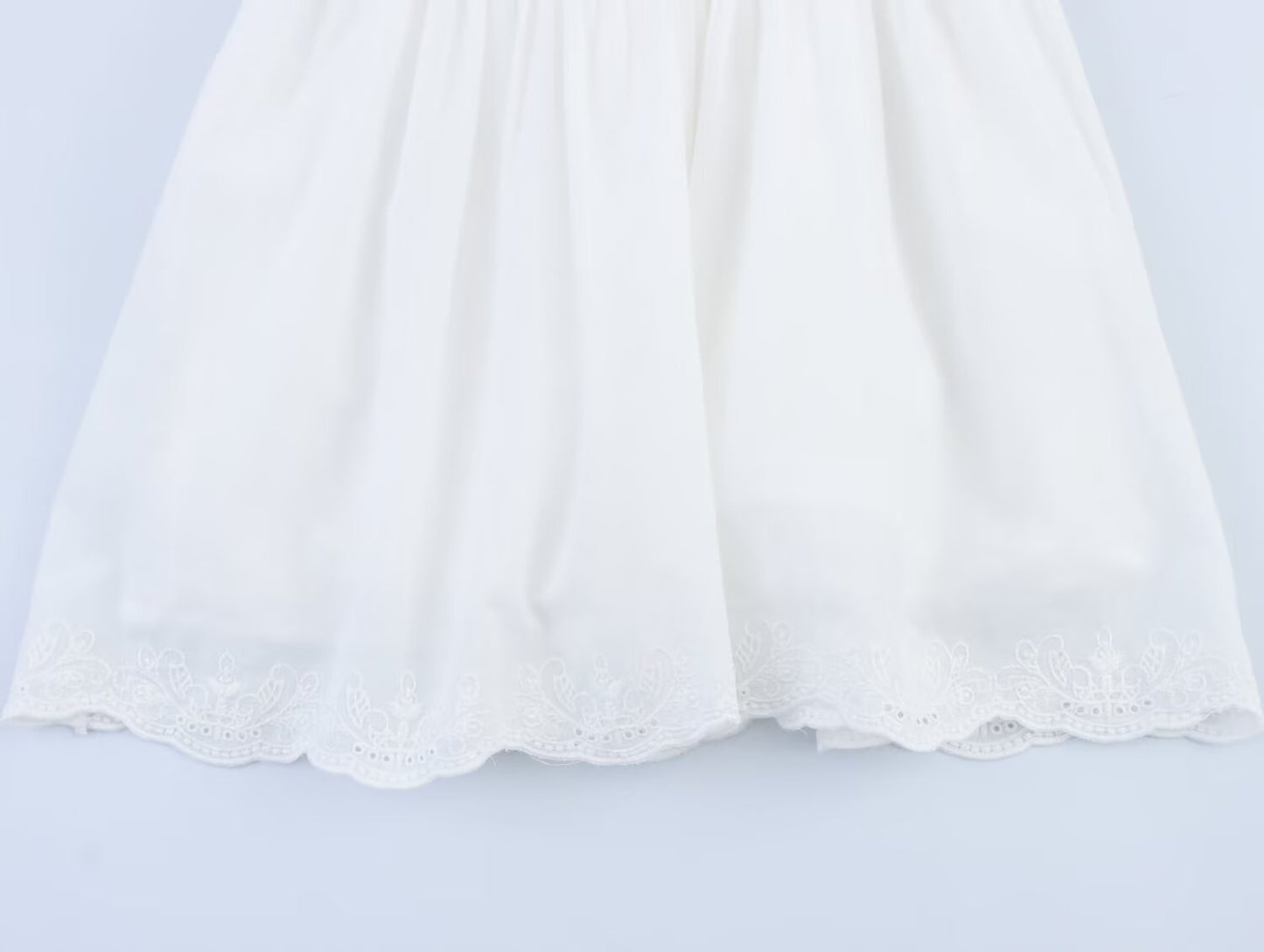 Ladies' New Fashion Embroidered Lace Decoration Slim Wide Shoulder Strap Mini Dress