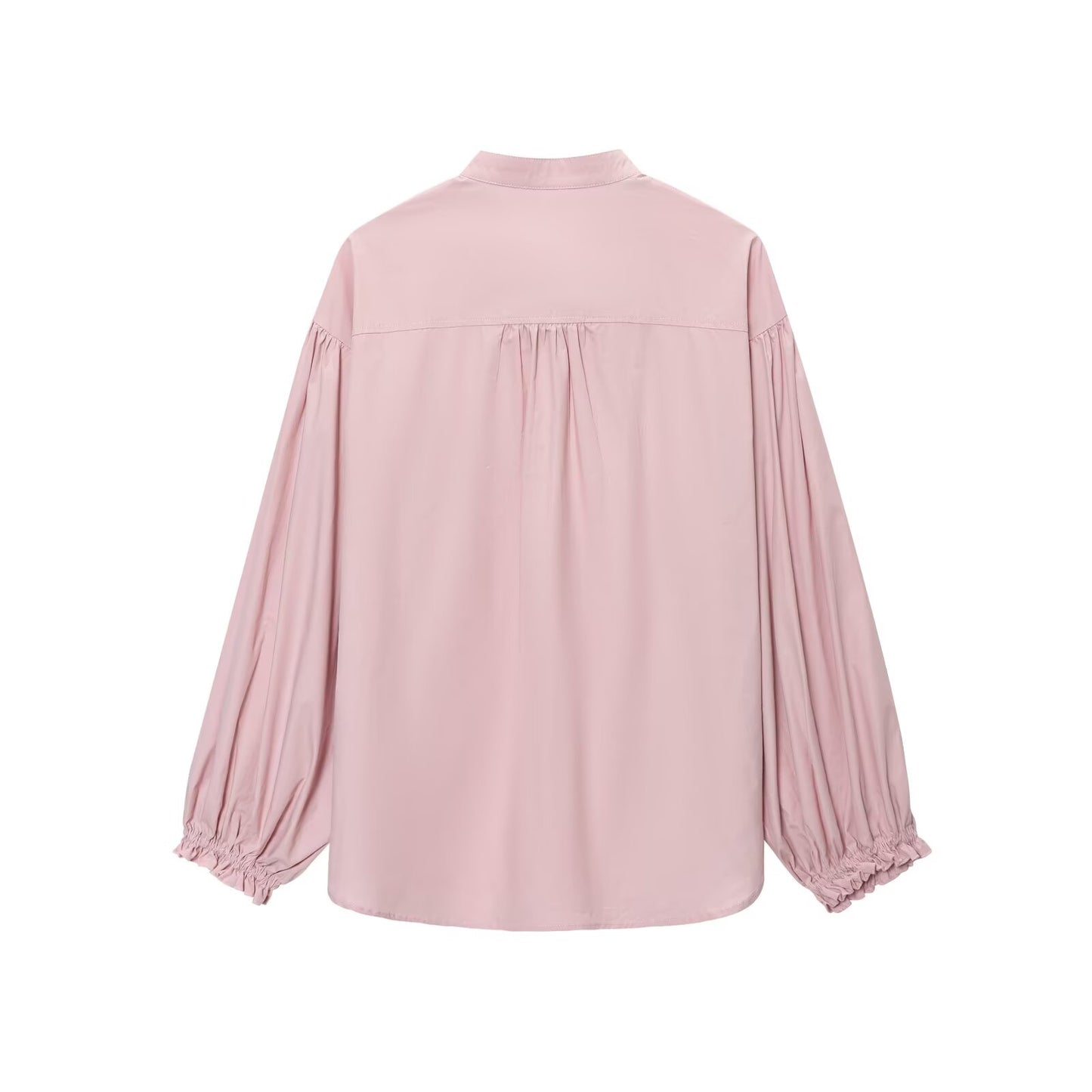 2025 Women's New Fashion Casual V-neck Bubble Sleeve Shirt Top