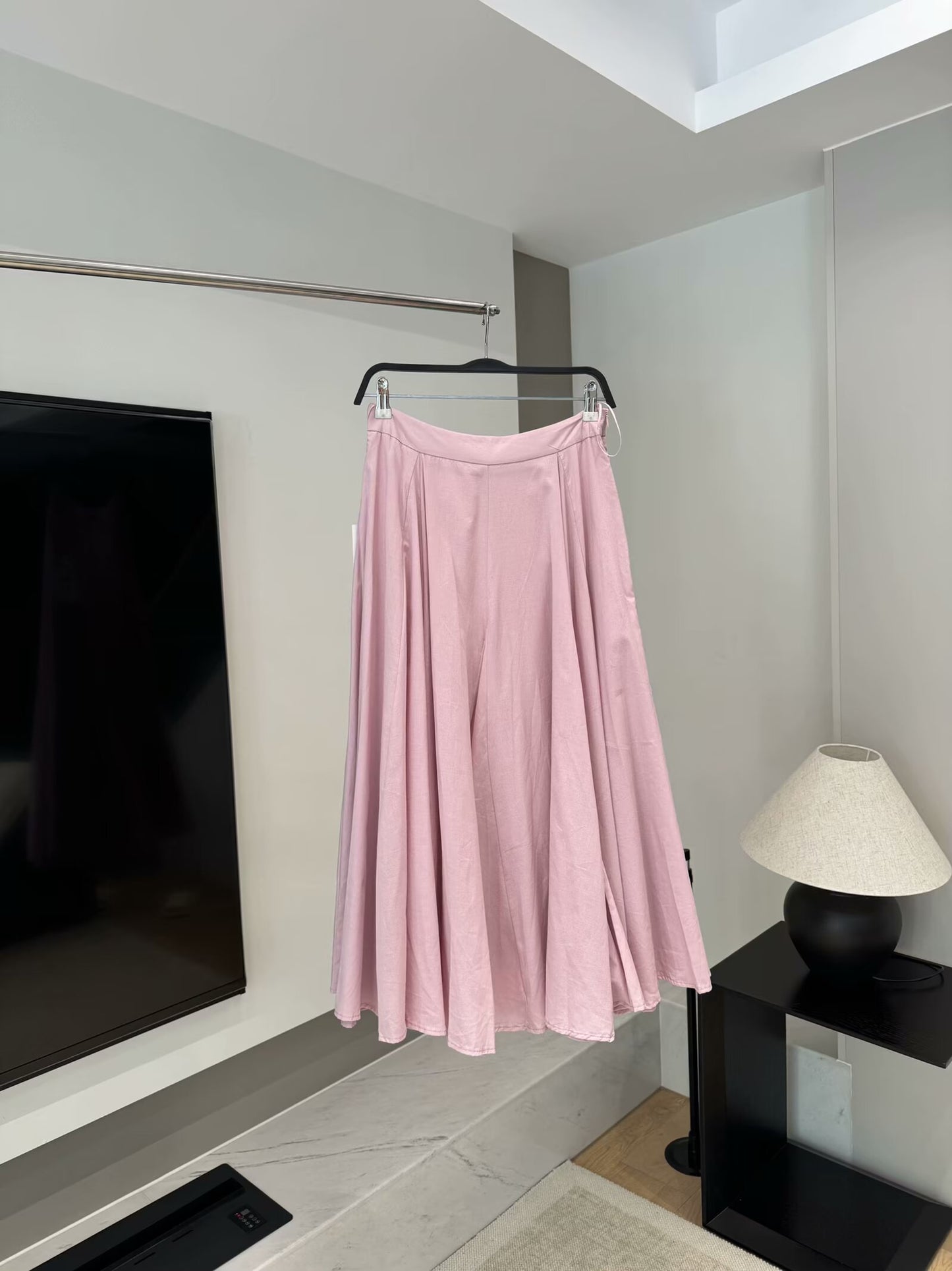 Women's 2025 chic and fashionable cotton wide skirt