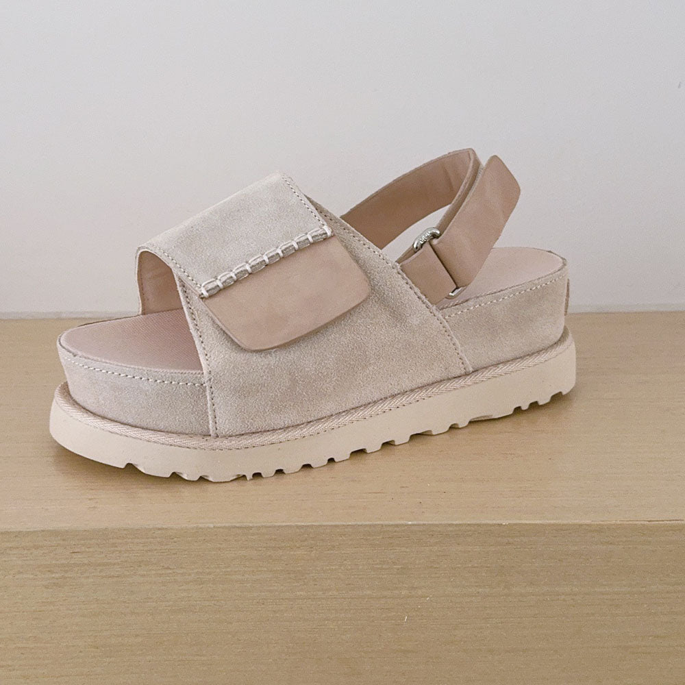 Women's 2026 new hook and loop platform heightening sandals
