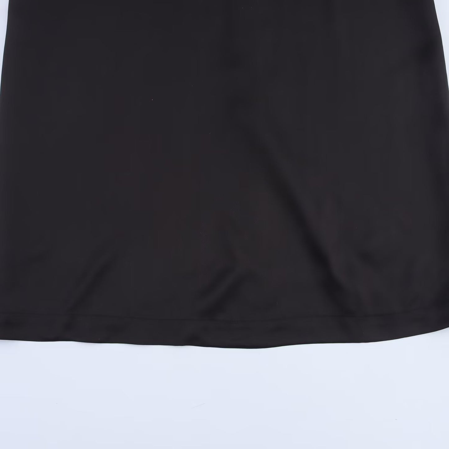 Women's' New Fashion Sleeveless Satin Texture Splicing suspender Midi Dress