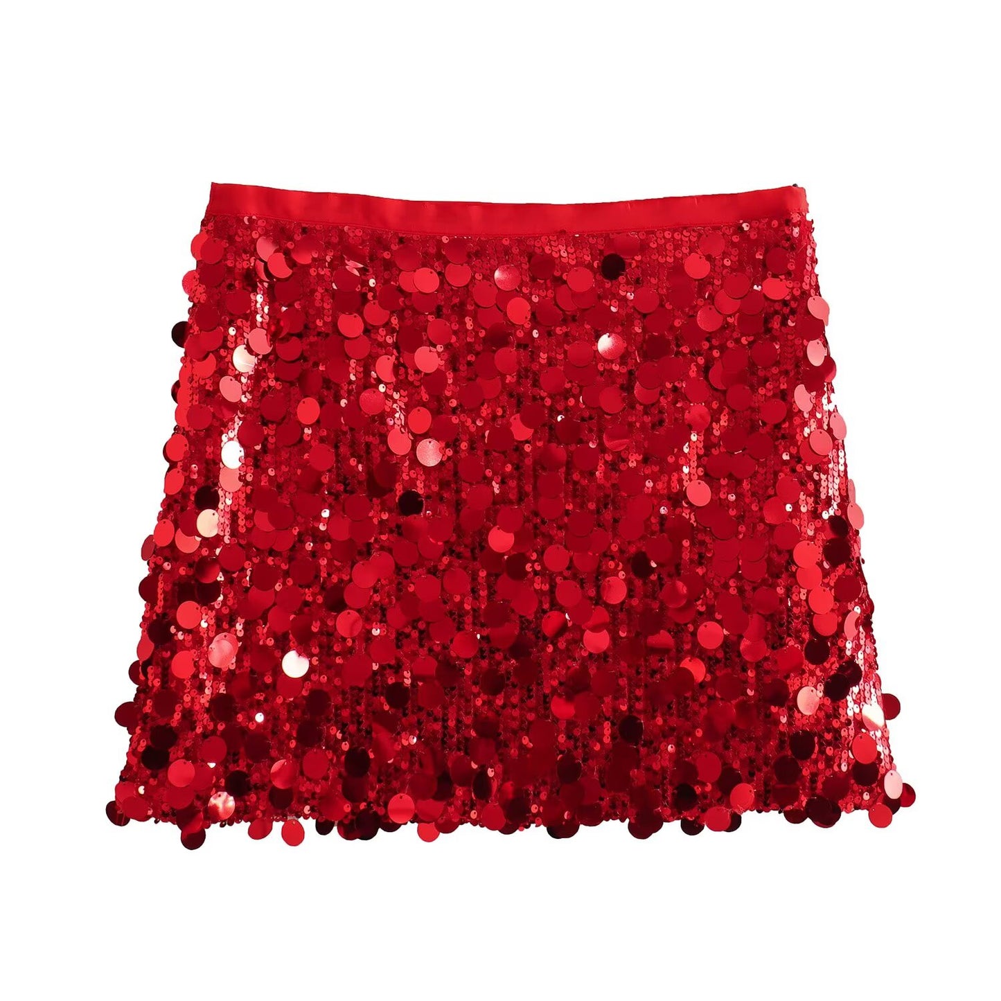 Women's' new fashion sequin decoration slim high waisted mini skirt