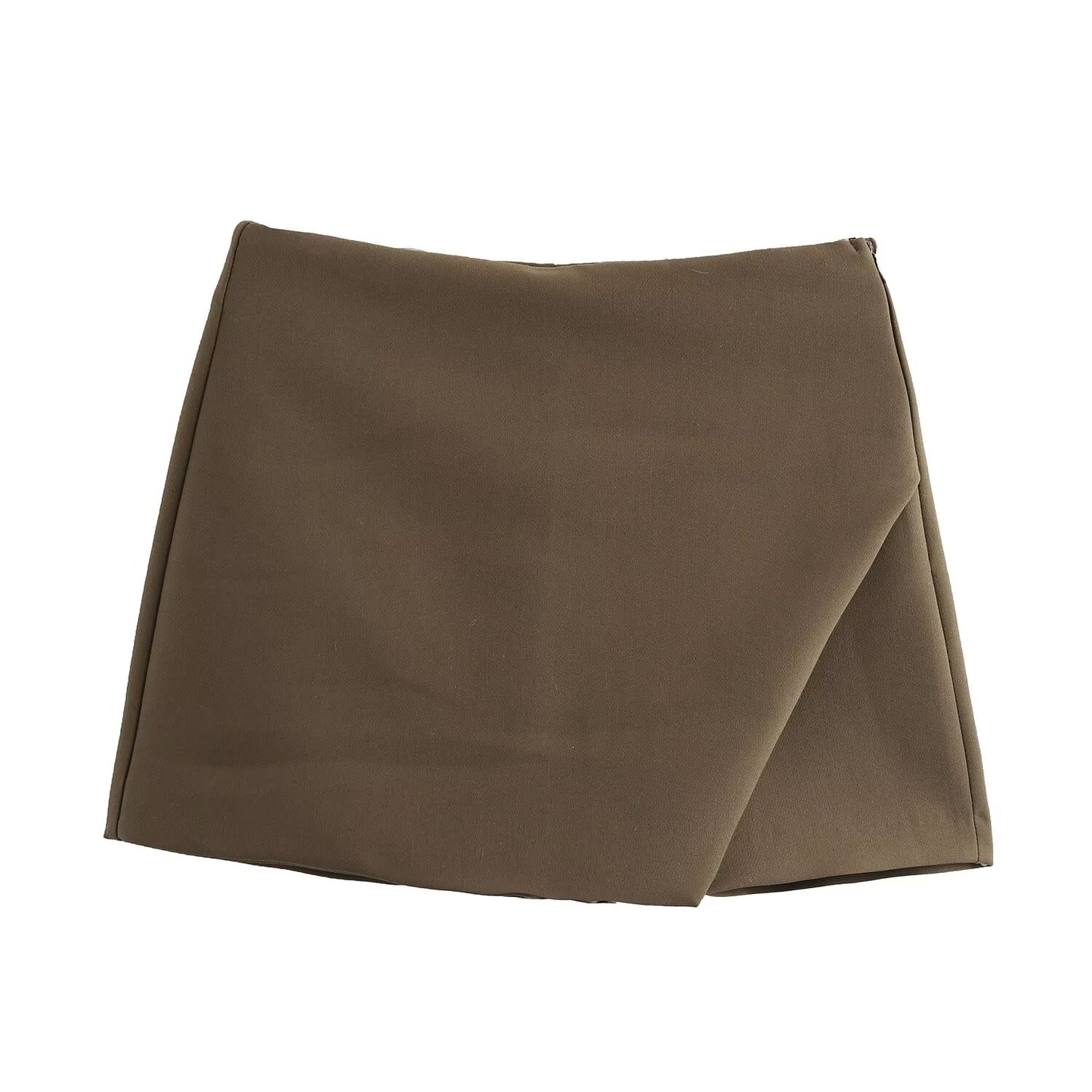 Ladies' Summer New Fashion Solid Slim High Waist Asymmetric Shorts Skirts