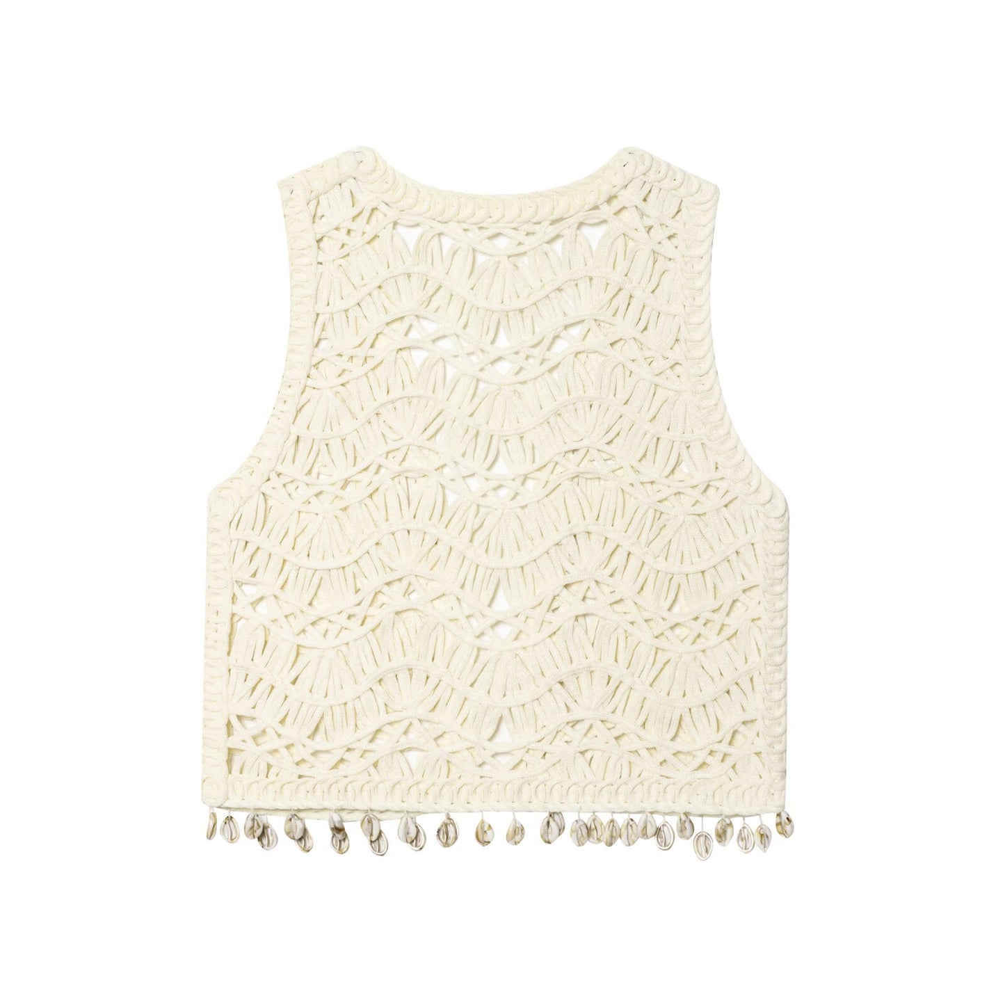 Women's 2025 Fashion Shell Knitted Vest