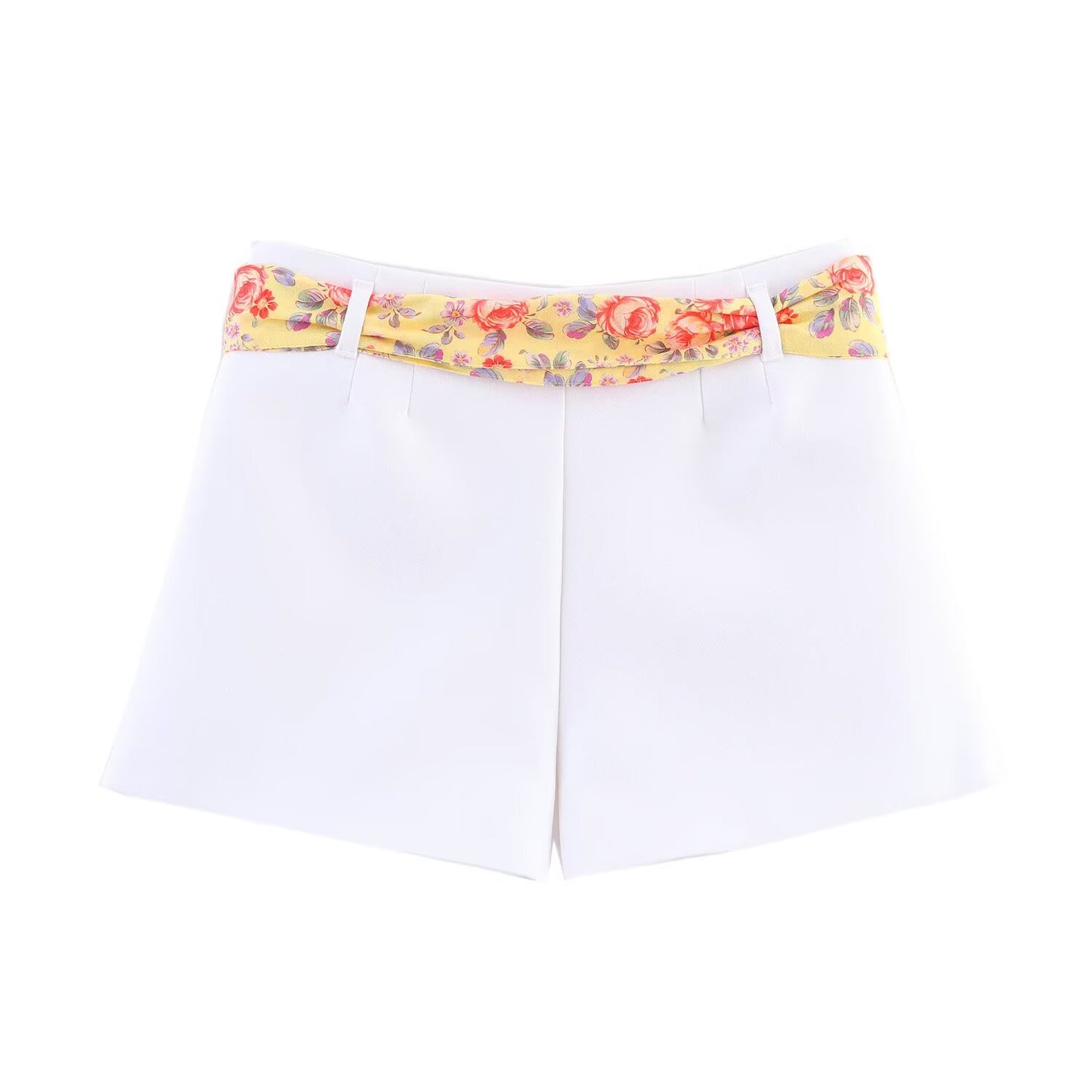 Women's new fashion printed halter neck vest retro sleeveless backless women's vest+Shorts Women's suit