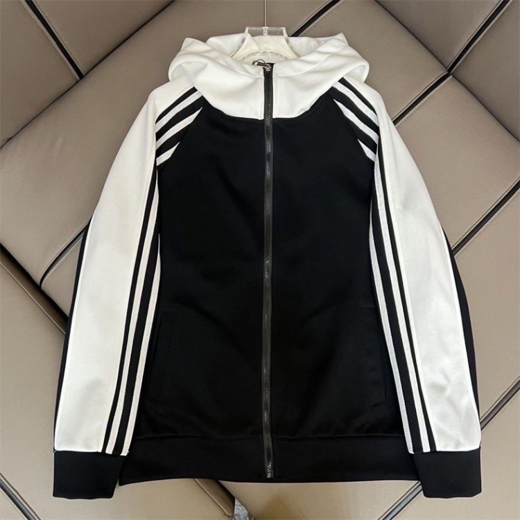 2026 women's new leisure sports hooded cardigan coat