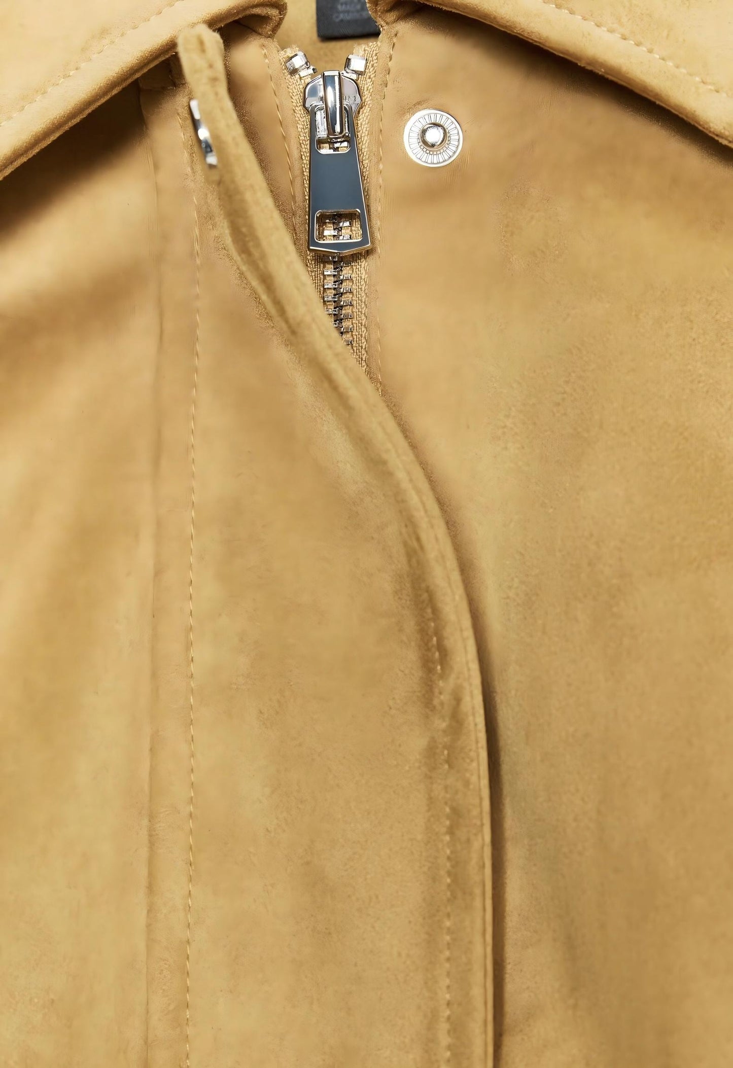 Women's new fashion suede effect short flight jacket Coat