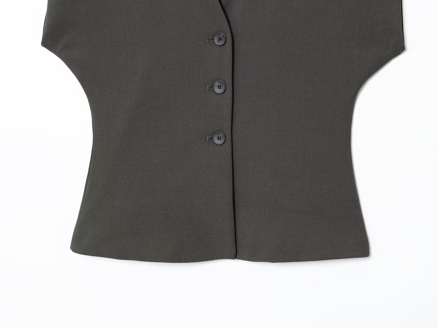 Women's new fashion slim V-neck Button-up vest+Pants suit