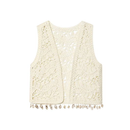 Women's 2025 Fashion Shell Knitted Vest
